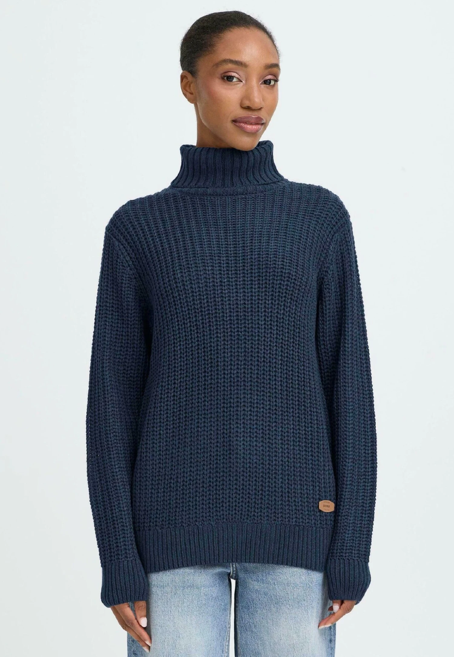 OXMO OXEDNA ROLLNECK - Jumper - Total Eclipse 1 OXMO OXEDNA ROLLNECK - Jumper - Total Eclipse