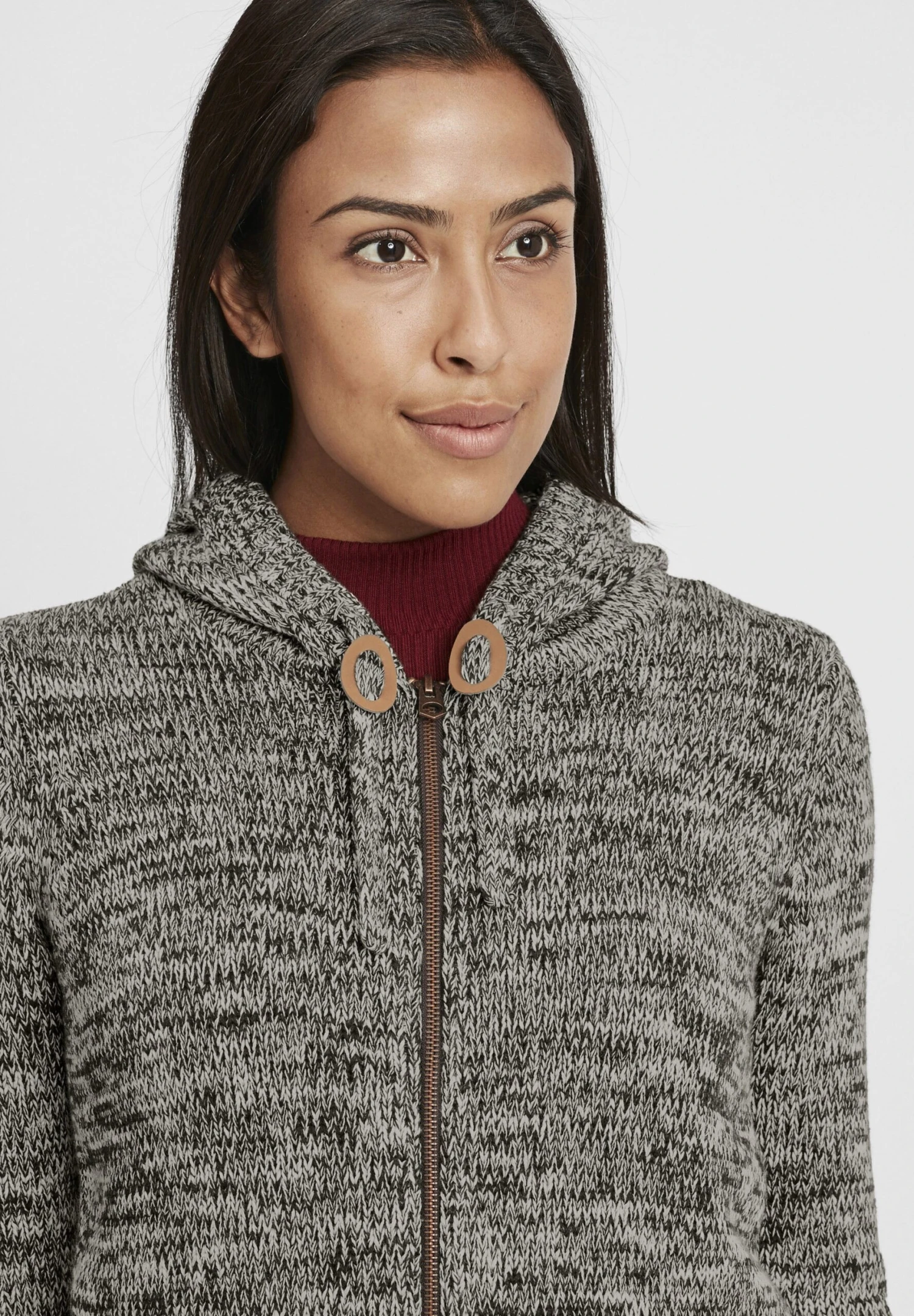 OXMO OXPHILADELPHIA - Cardigan - Dark Grey 4 OXMO OXPHILADELPHIA - Cardigan - Dark Grey - Image 4