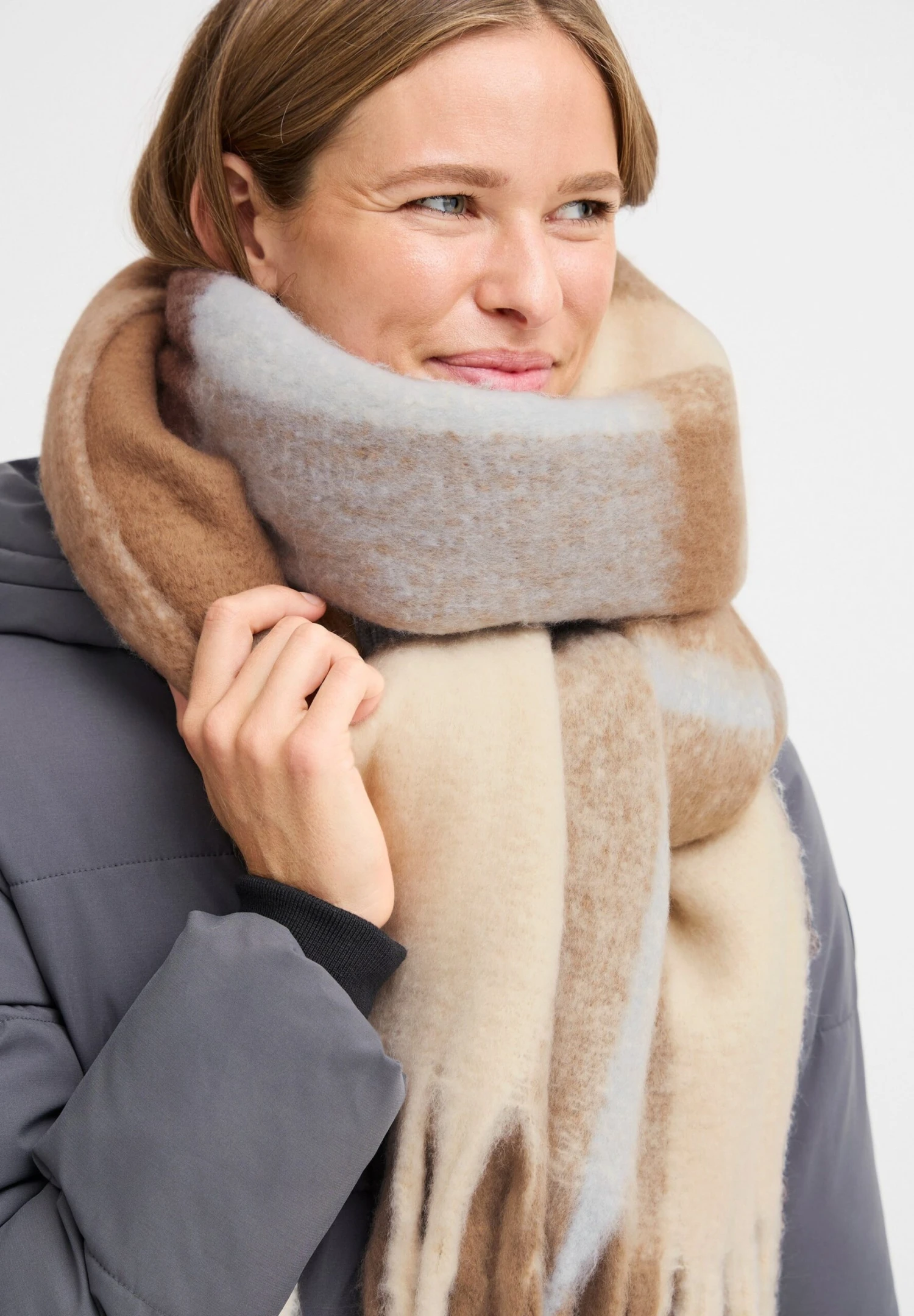 OXMO OXVIVISCARF - Scarf - Walnut 2 OXMO OXVIVISCARF - Scarf - Walnut - Image 2