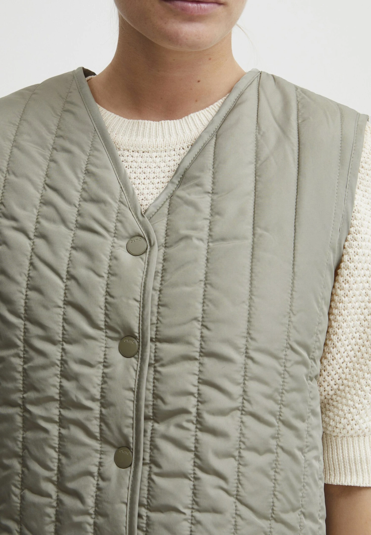 OXMO OXSadget - Waistcoat - Seagrass 4 OXMO OXSadget - Waistcoat - Seagrass - Image 4