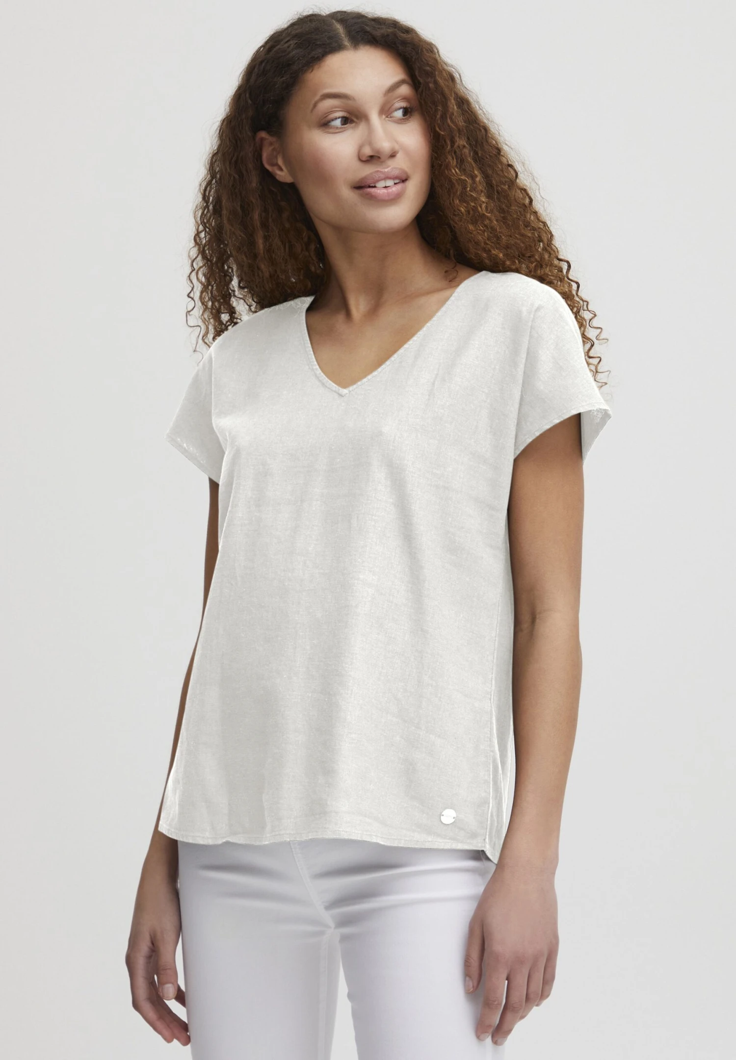 OXMO OXSabine - Blouse - Off White 1 OXMO OXSabine - Blouse - Off White