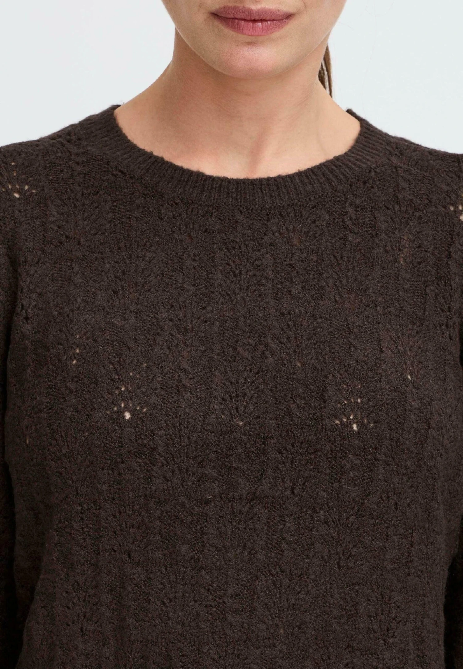 OXMO FRSINVA - Jumper - Chocolate Torte Melange 4 OXMO FRSINVA - Jumper - Chocolate Torte Melange - Image 4