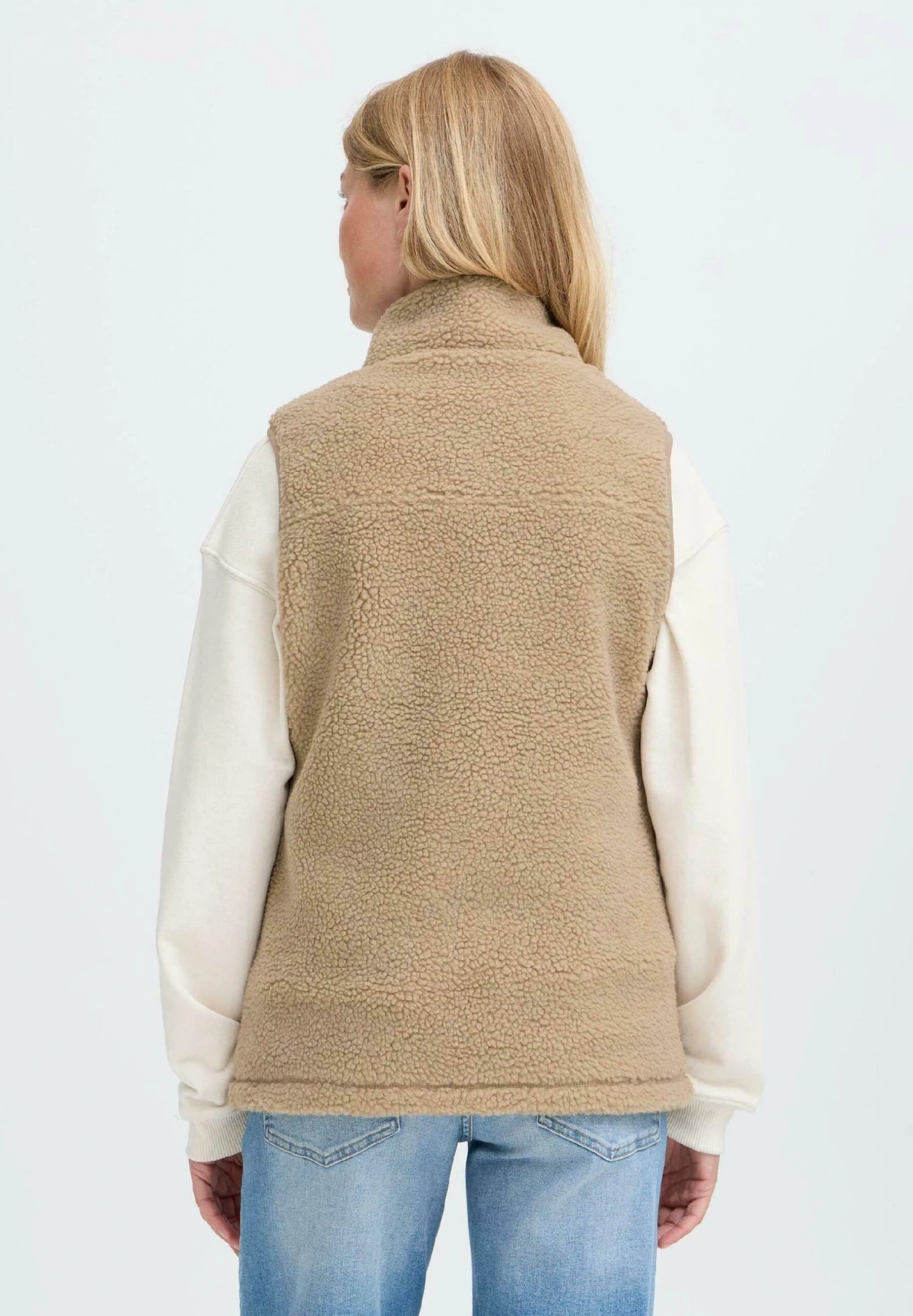 OXMO OXABBY - Waistcoat - Dune 3 OXMO OXABBY - Waistcoat - Dune - Image 3