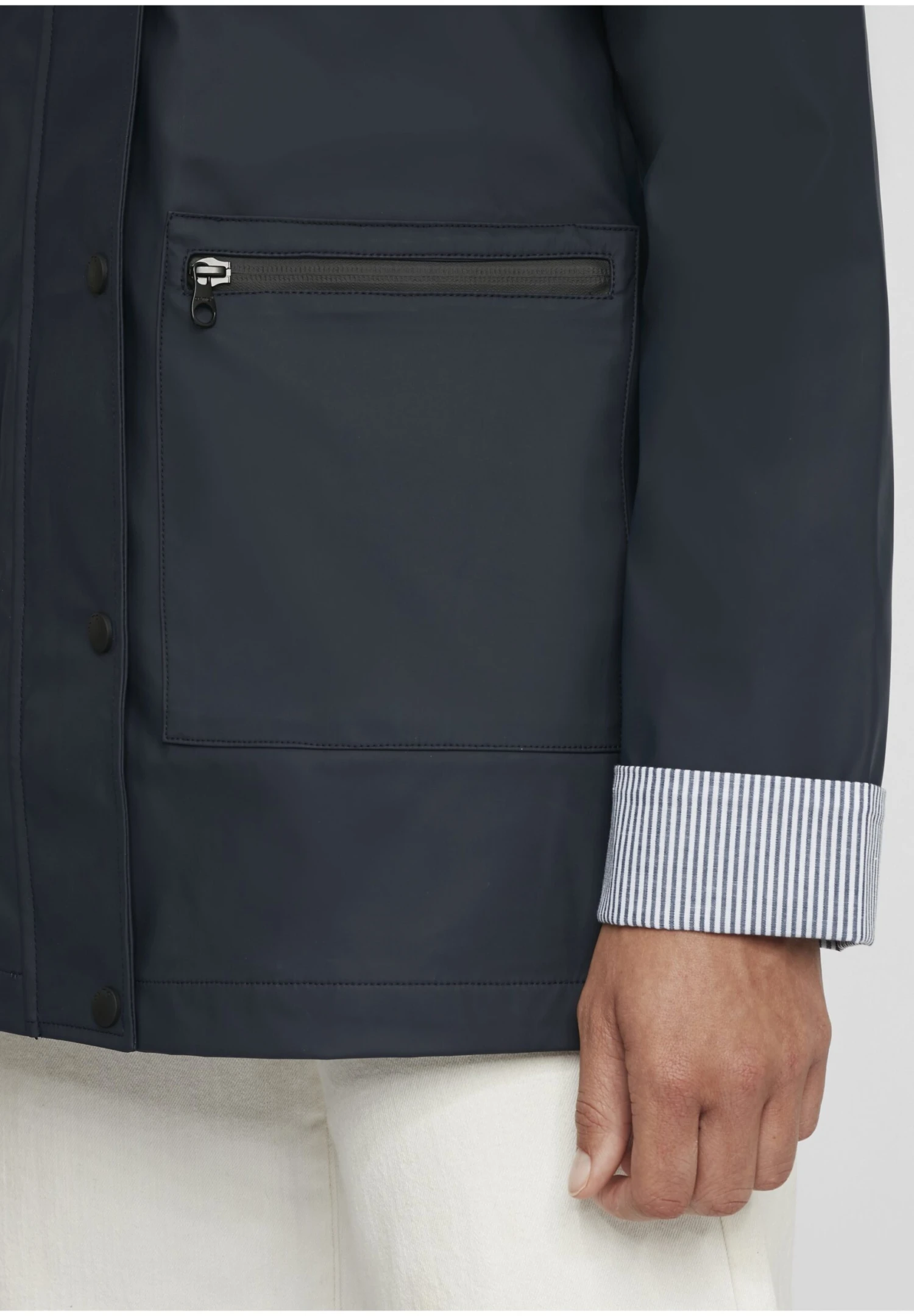 OXMO OXBECKY - Waterproof Jacket - Dark Blue 8 OXMO OXBECKY - Waterproof Jacket - Dark Blue - Image 8