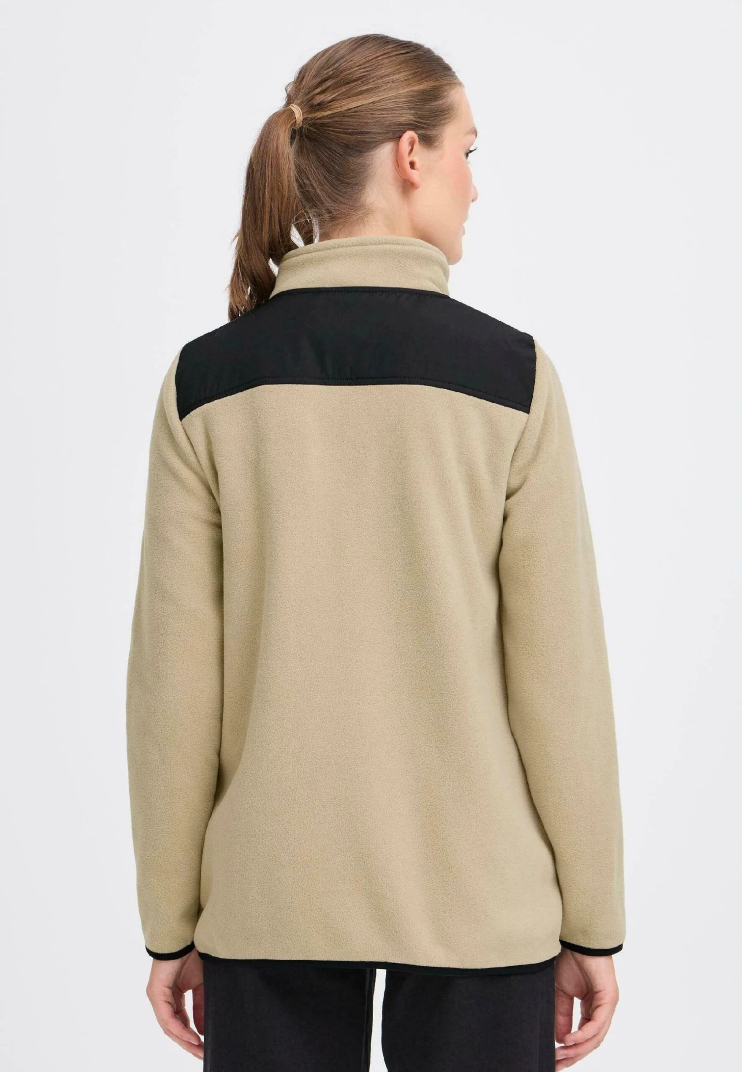 OXMO OXNETE - Fleece Jacket - Dune 3 OXMO OXNETE - Fleece Jacket - Dune - Image 3