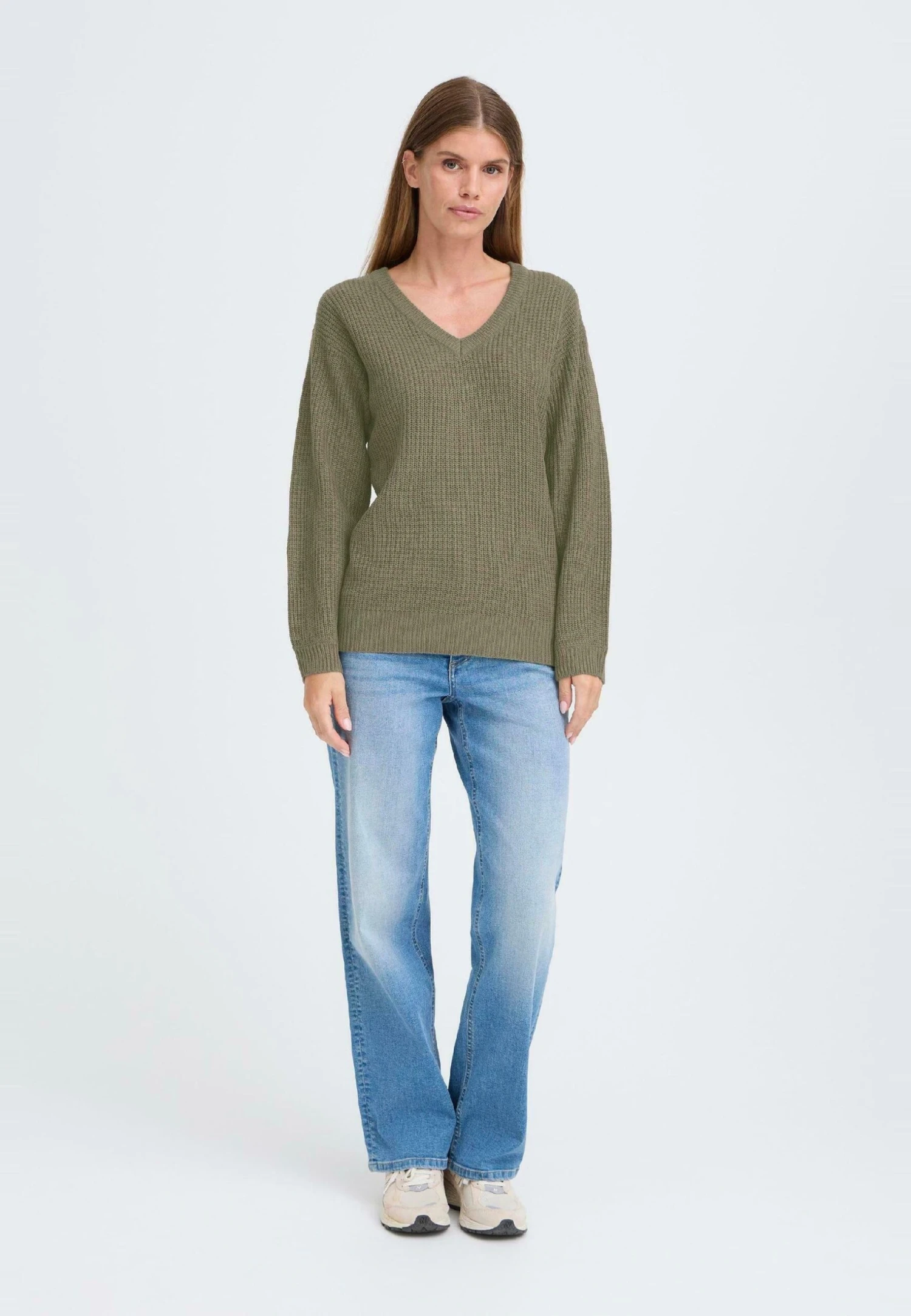 OXMO IHSANDIE - Jumper - Mulled Basil 2 OXMO IHSANDIE - Jumper - Mulled Basil - Image 2