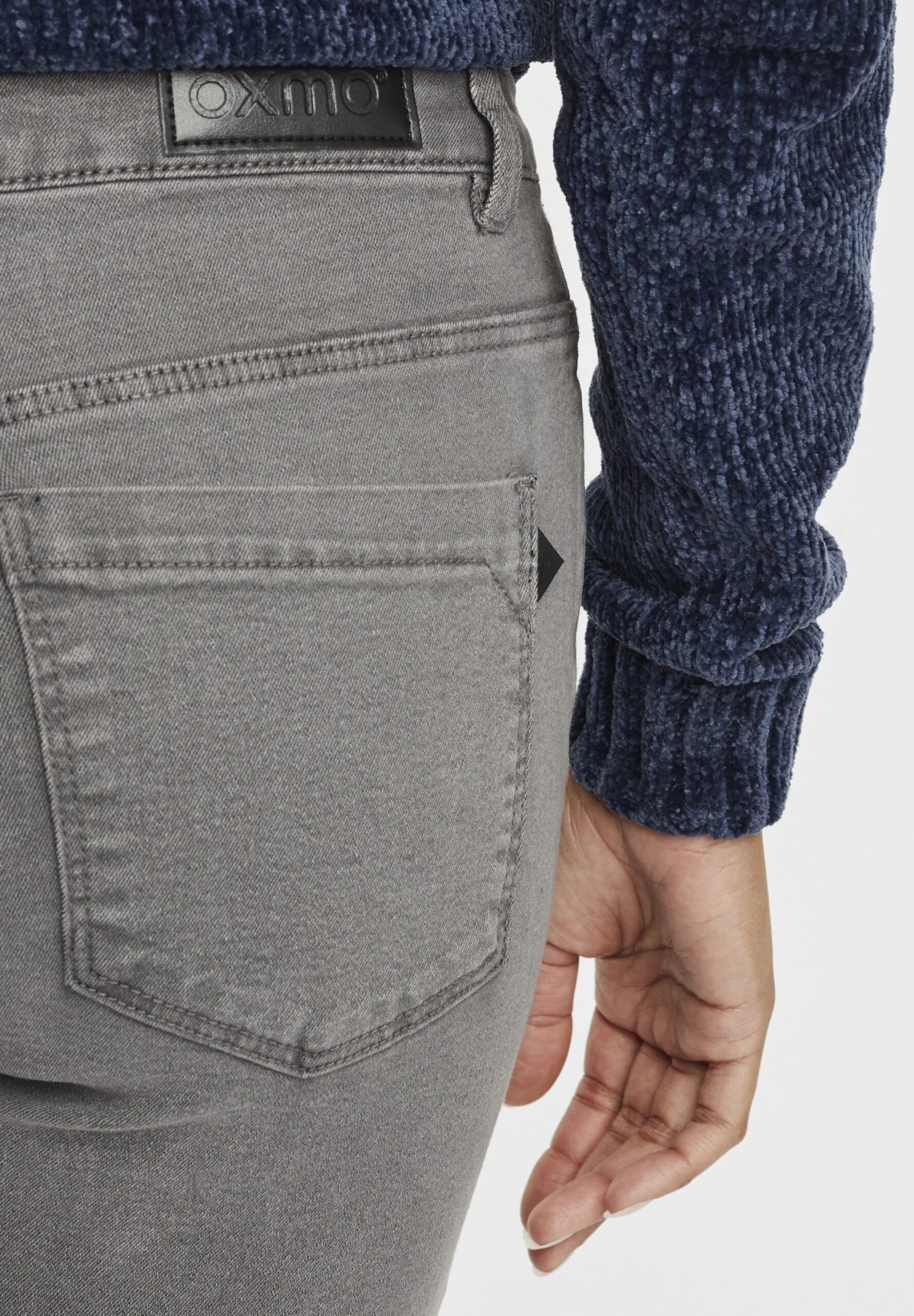 OXMO OXIrabella - Slim Fit Jeans - Grey Denim 5 OXMO OXIrabella - Slim Fit Jeans - Grey Denim - Image 5