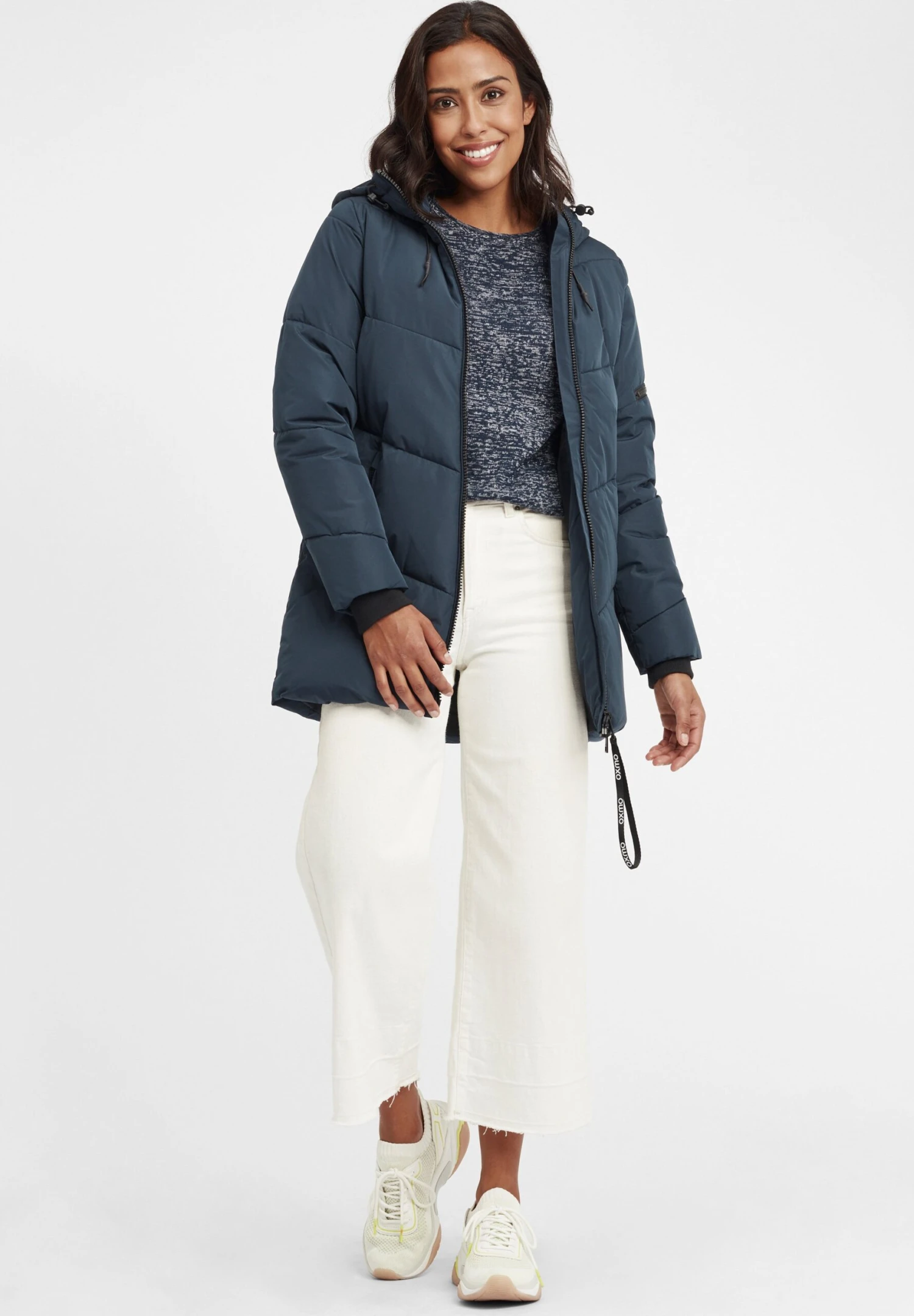 OXMO OXJunchen - Winter Coat - Insignia Blue 2 OXMO OXJunchen - Winter Coat - Insignia Blue - Image 2