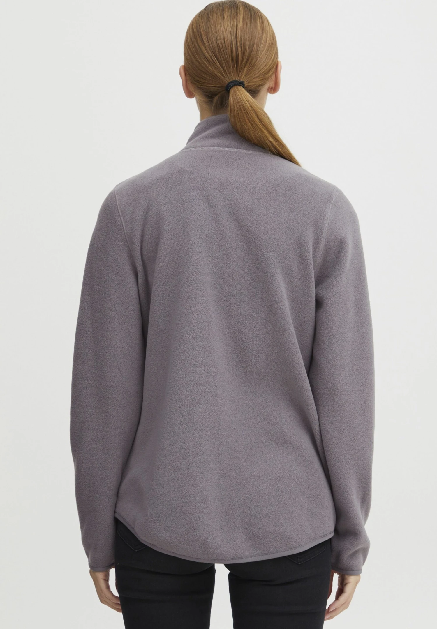 OXMO OXNYMFE - Fleece Jacket - Pewter 3 OXMO OXNYMFE - Fleece Jacket - Pewter - Image 3