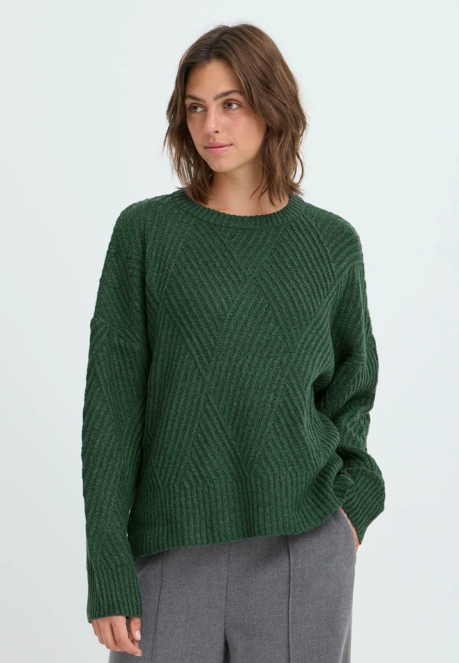 OXMO IHBOMMA - Jumper - Pineneedle 1 OXMO IHBOMMA - Jumper - Pineneedle