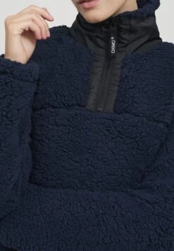 OXMO OXELINA - Fleece Jumper - Dark Blue -OXMO Store 5366ac31eee545ef8f445503888ad236