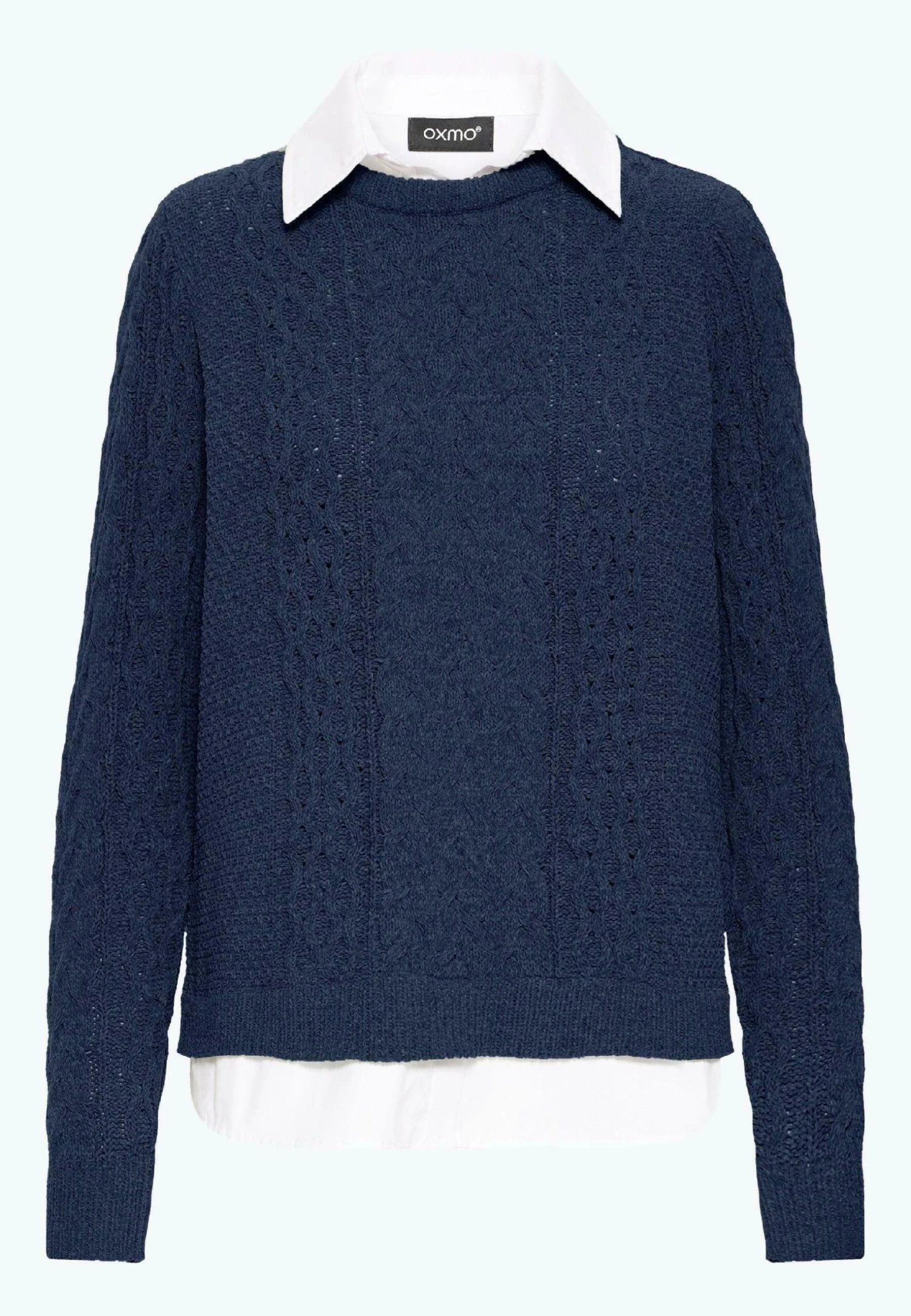 OXMO FRSANVI - Jumper - Navy Blazer 6 OXMO FRSANVI - Jumper - Navy Blazer - Image 6