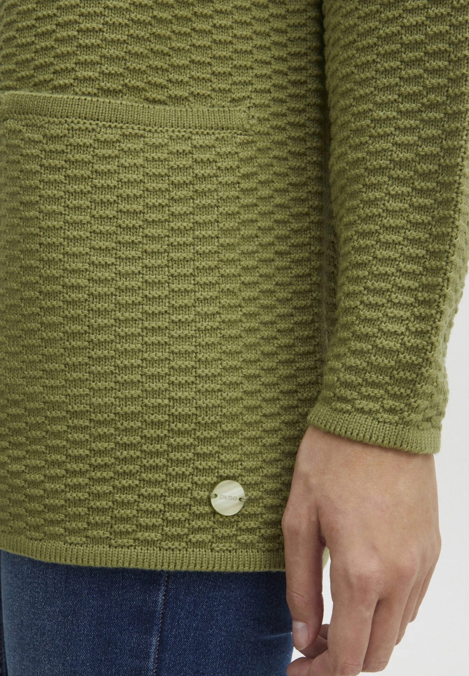 OXMO OXMILINE - Cardigan - Sage 5 OXMO OXMILINE - Cardigan - Sage - Image 5