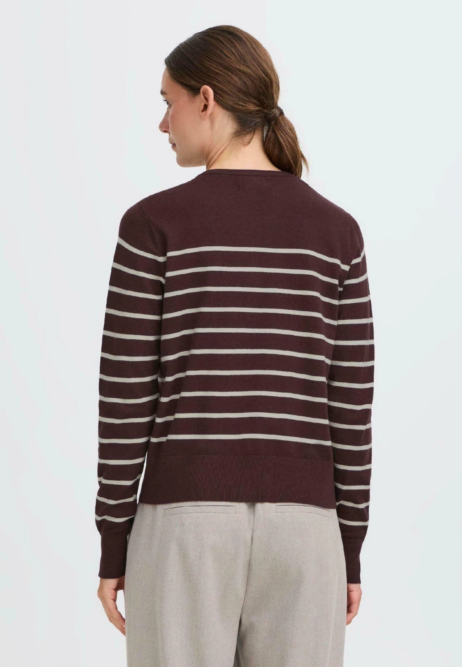 OXMO FRKEANA - Cardigan - Fudge Mix 3 OXMO FRKEANA - Cardigan - Fudge Mix - Image 3