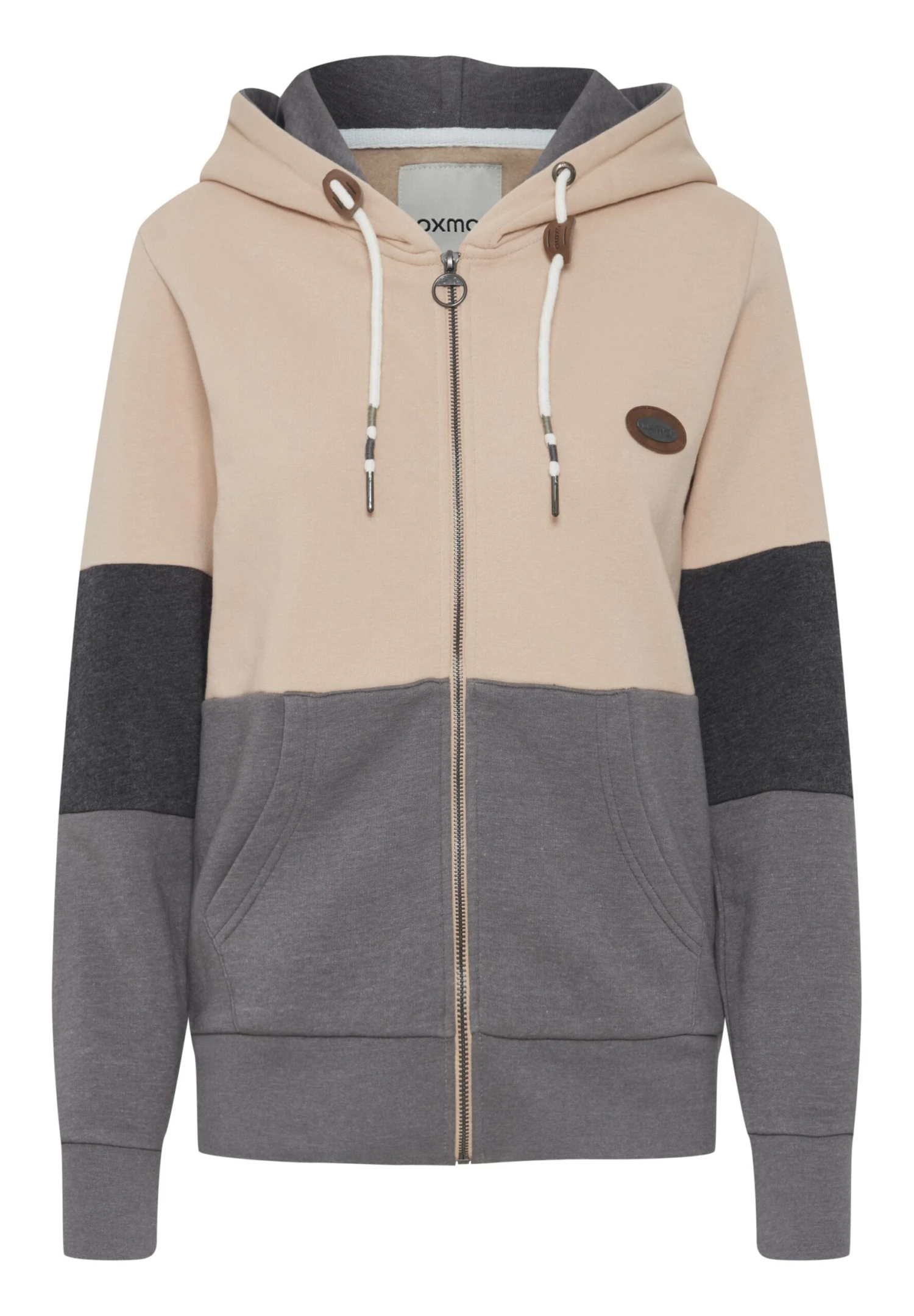 OXMO OXKate - Zip-up Sweatshirt - Total Eclipse Melange 7 OXMO OXKate - Zip-up Sweatshirt - Total Eclipse Melange - Image 7