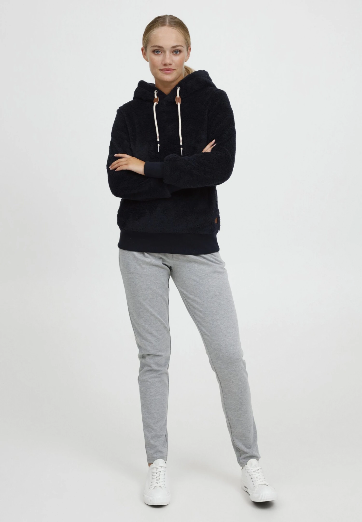 OXMO OXAnniken - Fleece Jumper - Total Eclipse 2 OXMO OXAnniken - Fleece Jumper - Total Eclipse - Image 2