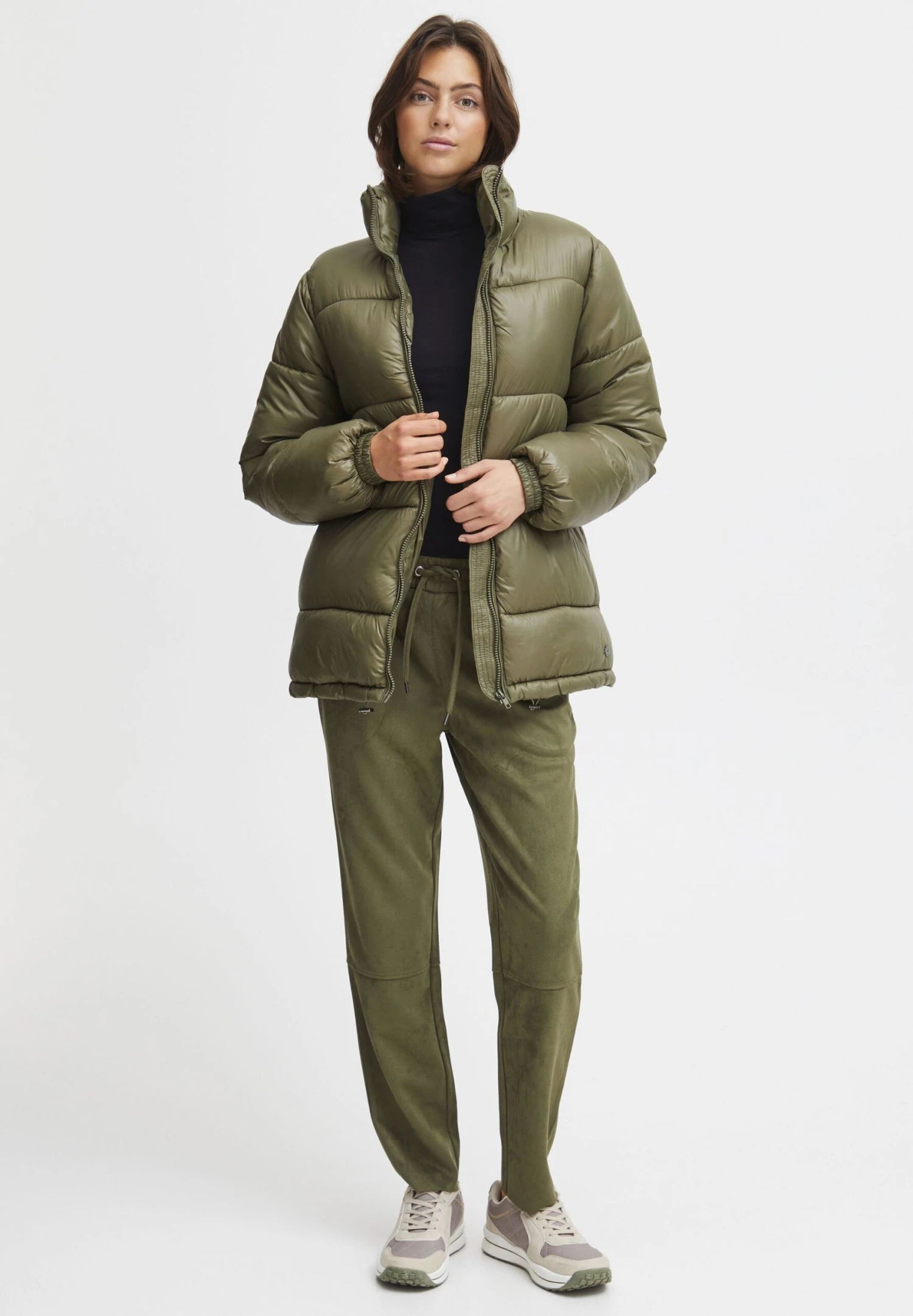 OXMO OXABELONE - Winter Jacket - Dusty Olive 2 OXMO OXABELONE - Winter Jacket - Dusty Olive - Image 2
