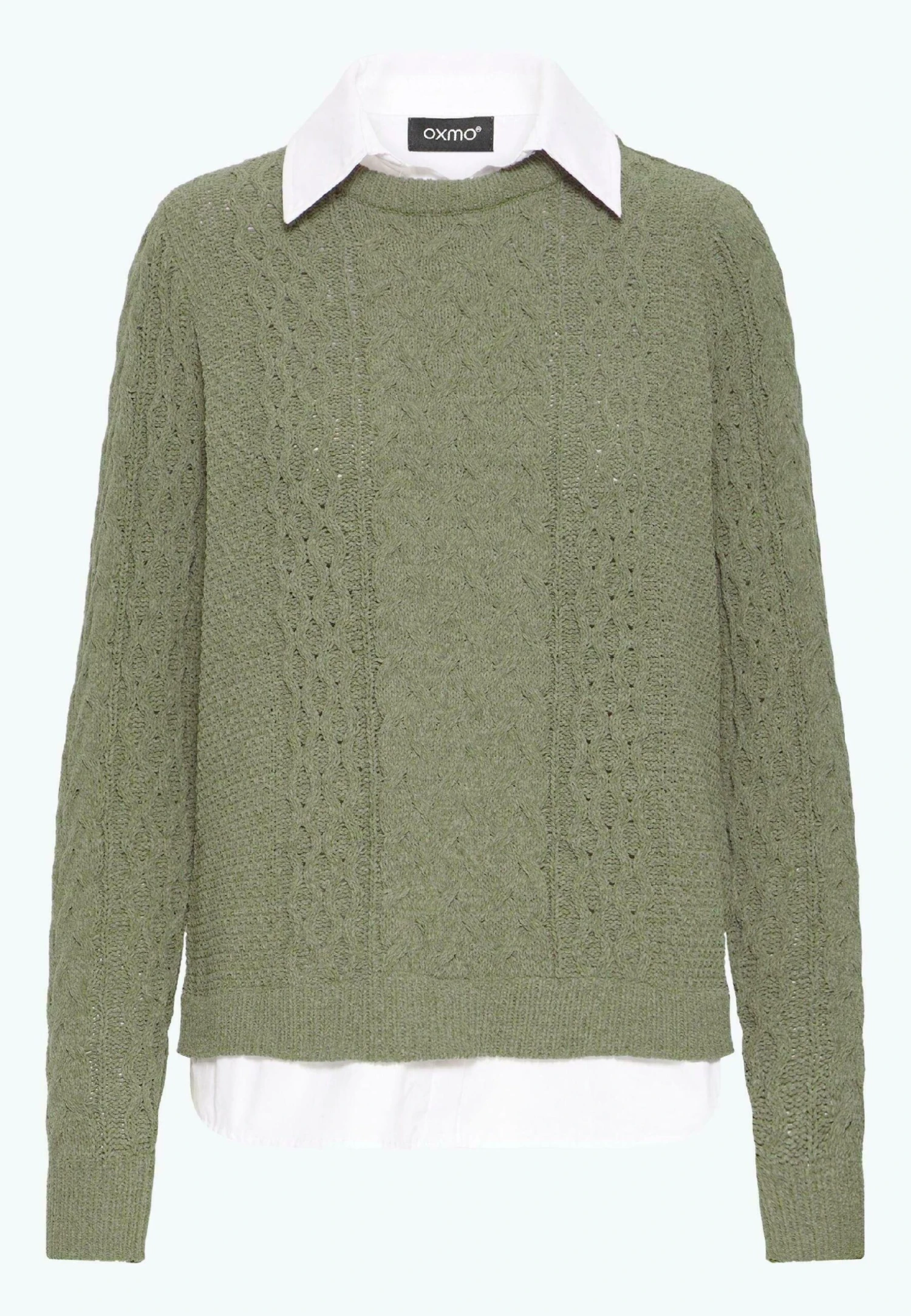 OXMO FRSANVI - Jumper - Dusty Olive 6 OXMO FRSANVI - Jumper - Dusty Olive - Image 6