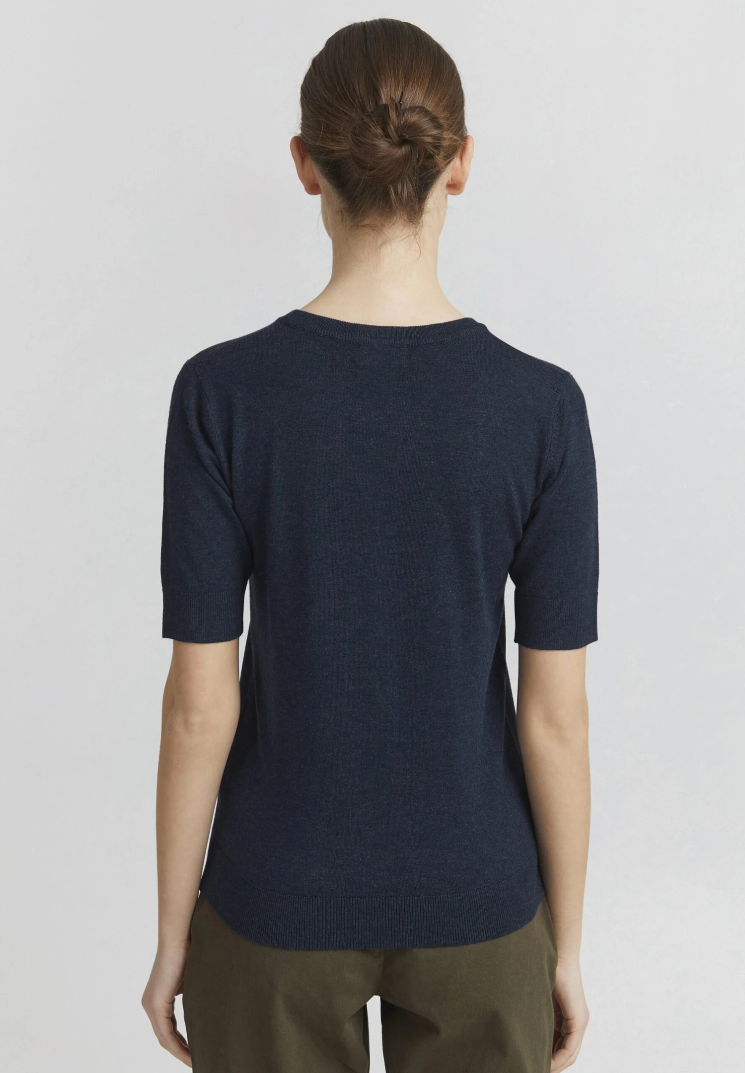 OXMO OXHELIN - Basic T-shirt - Total Eclipse Melange 3 OXMO OXHELIN - Basic T-shirt - Total Eclipse Melange - Image 3