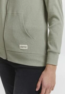 OXMO OXLOVA - Zip-up Sweatshirt - Seagrass Melange -OXMO Store 56e21854b08748ff92742d55552395ec