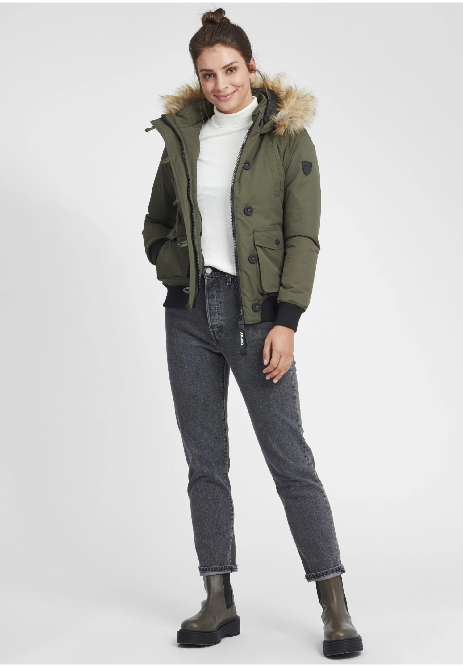 OXMO OXACILA - Winter Jacket - Deep Depths 2 OXMO OXACILA - Winter Jacket - Deep Depths - Image 2