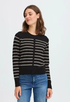 OXMO FRKEANA - Cardigan - Black Mix