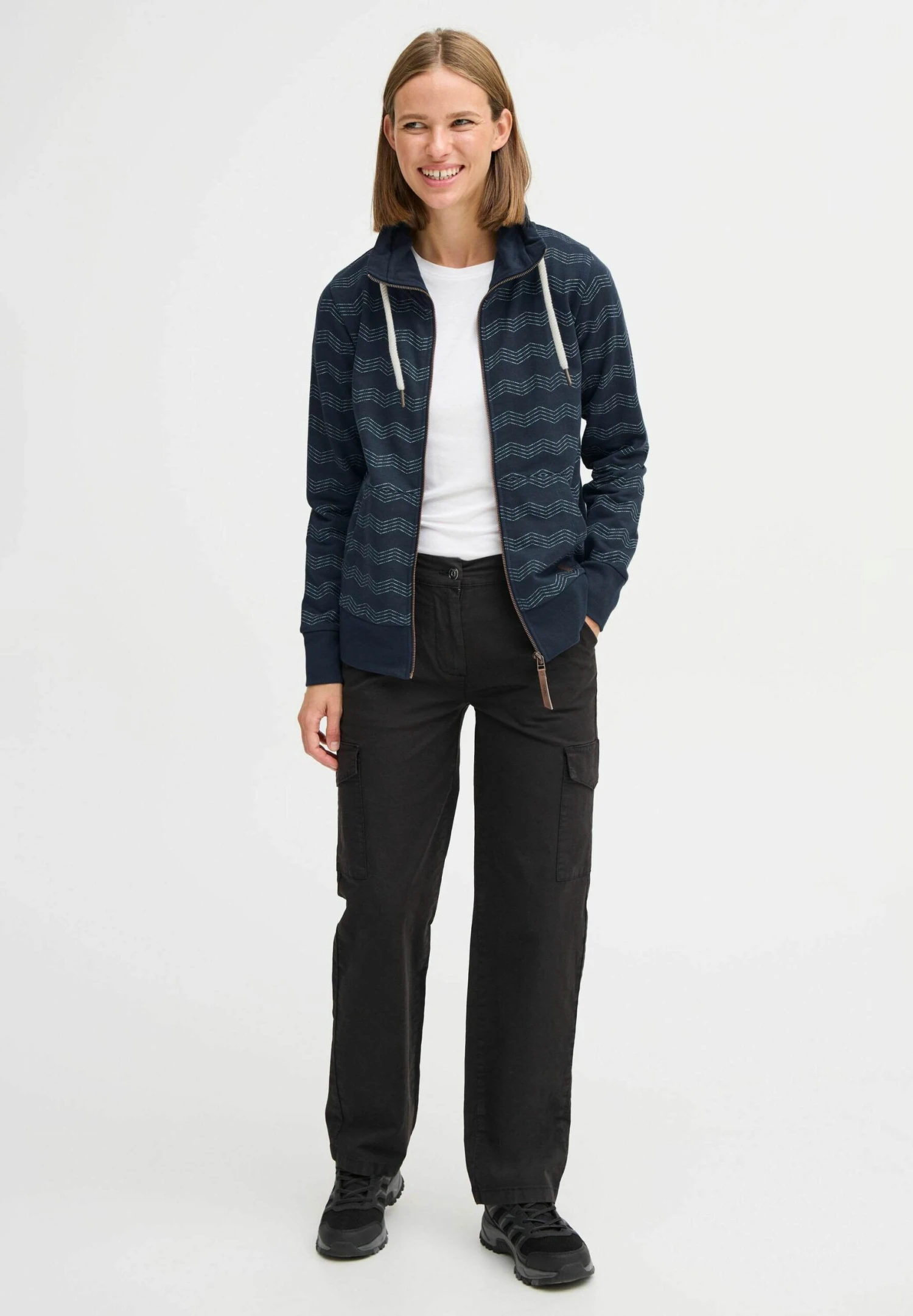 OXMO OXVANTA - Zip-up Sweatshirt - Total Eclipse 2 OXMO OXVANTA - Zip-up Sweatshirt - Total Eclipse - Image 2