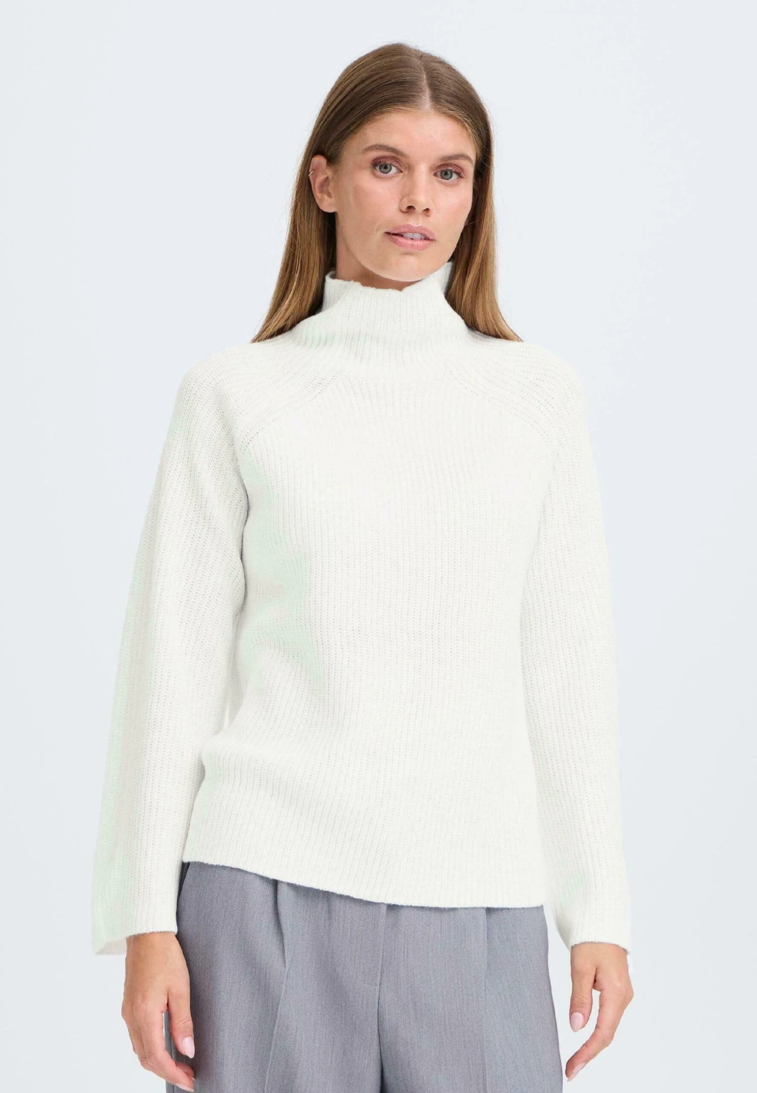 OXMO BMMNELLY TURTLENECK - Jumper - Marshmallow 1 OXMO BMMNELLY TURTLENECK - Jumper - Marshmallow