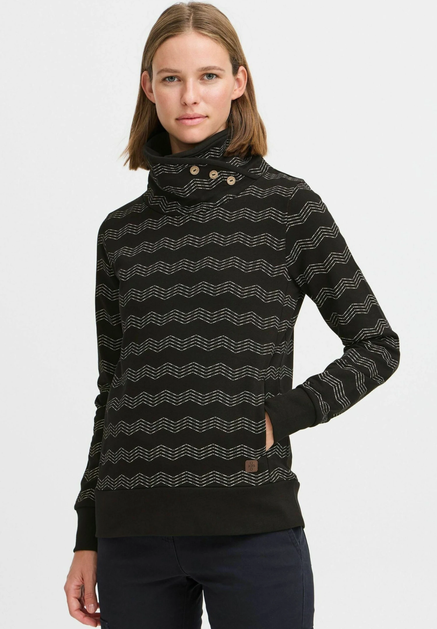 OXMO OXVERNITA - Sweatshirt - True Black 1 OXMO OXVERNITA - Sweatshirt - True Black