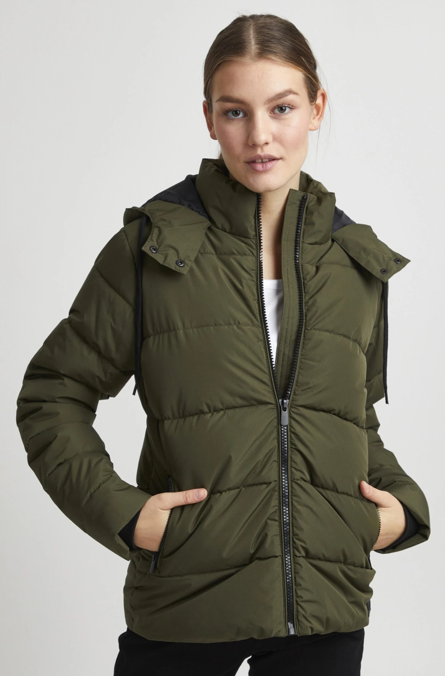 OXMO OXSOFINA - Winter Jacket - Dusty Olive 1 OXMO OXSOFINA - Winter Jacket - Dusty Olive
