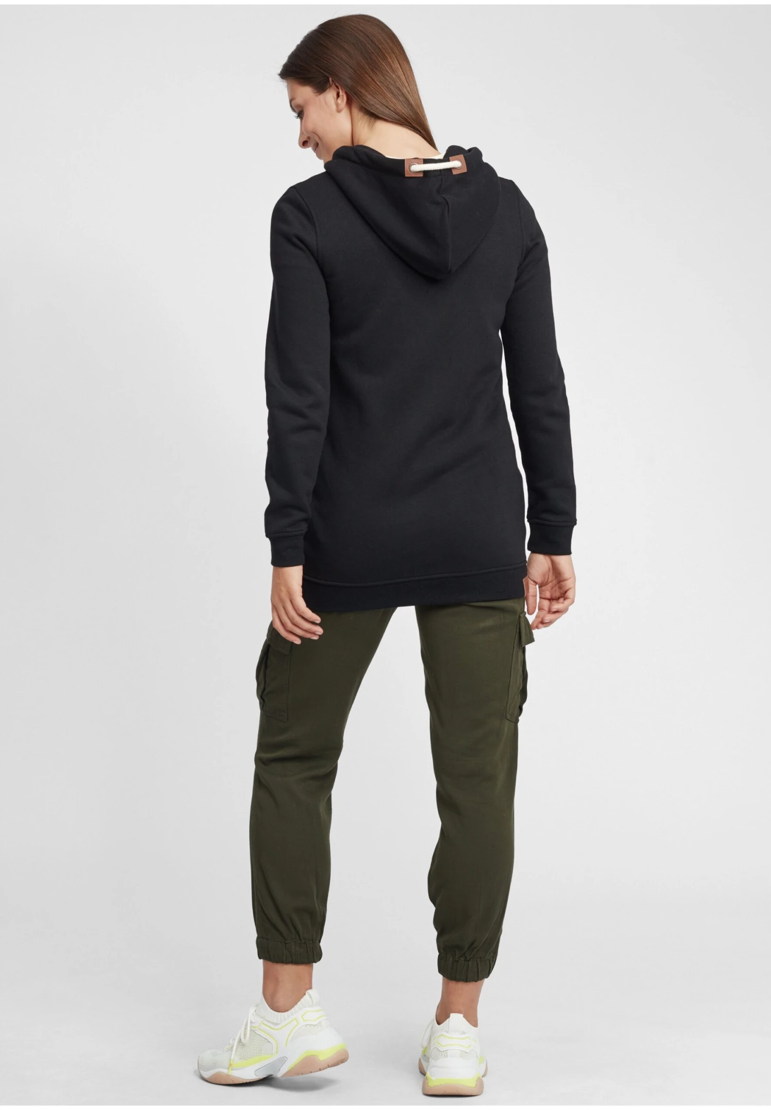 OXMO OXVicky - Zip-up Sweatshirt - Black 3 OXMO OXVicky - Zip-up Sweatshirt - Black - Image 3