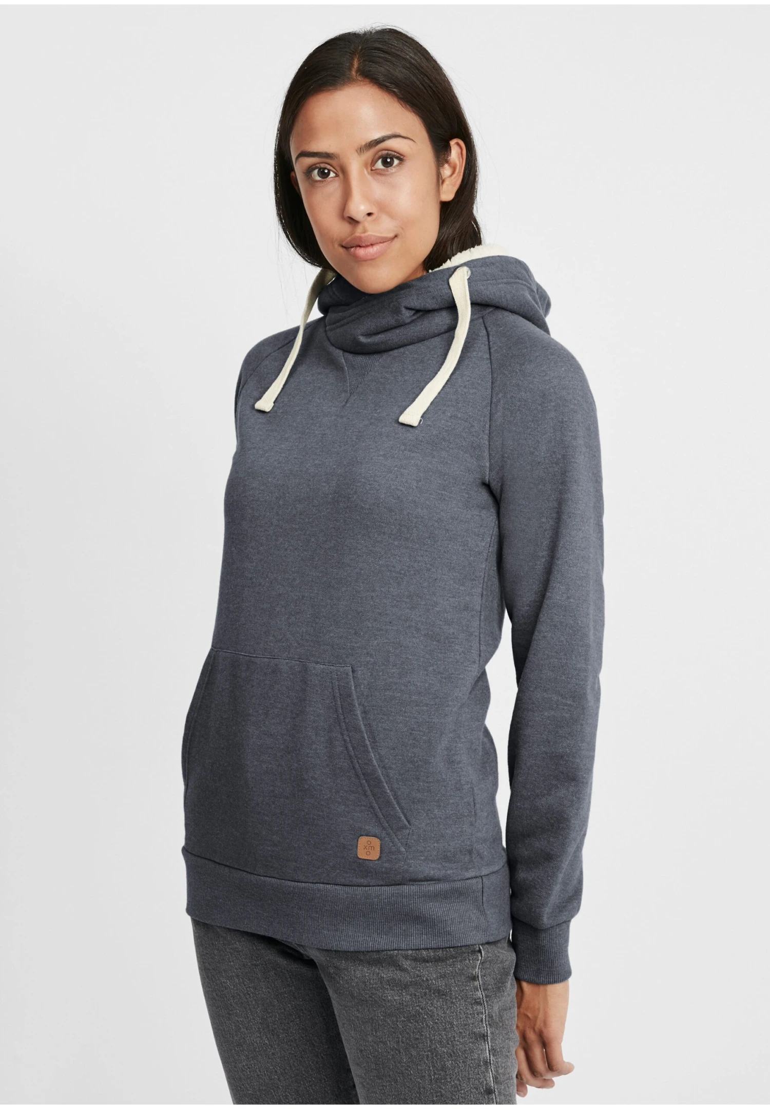 OXMO OXJulia - Hoodie - Navy Teddy 1 OXMO OXJulia - Hoodie - Navy Teddy
