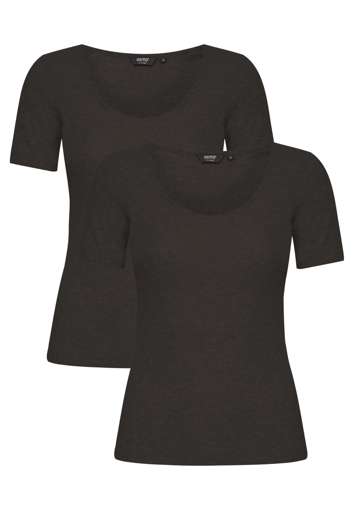OXMO OXISAN 2 PACK - Basic T-shirt - Black Black 6 OXMO OXISAN 2 PACK - Basic T-shirt - Black Black - Image 6