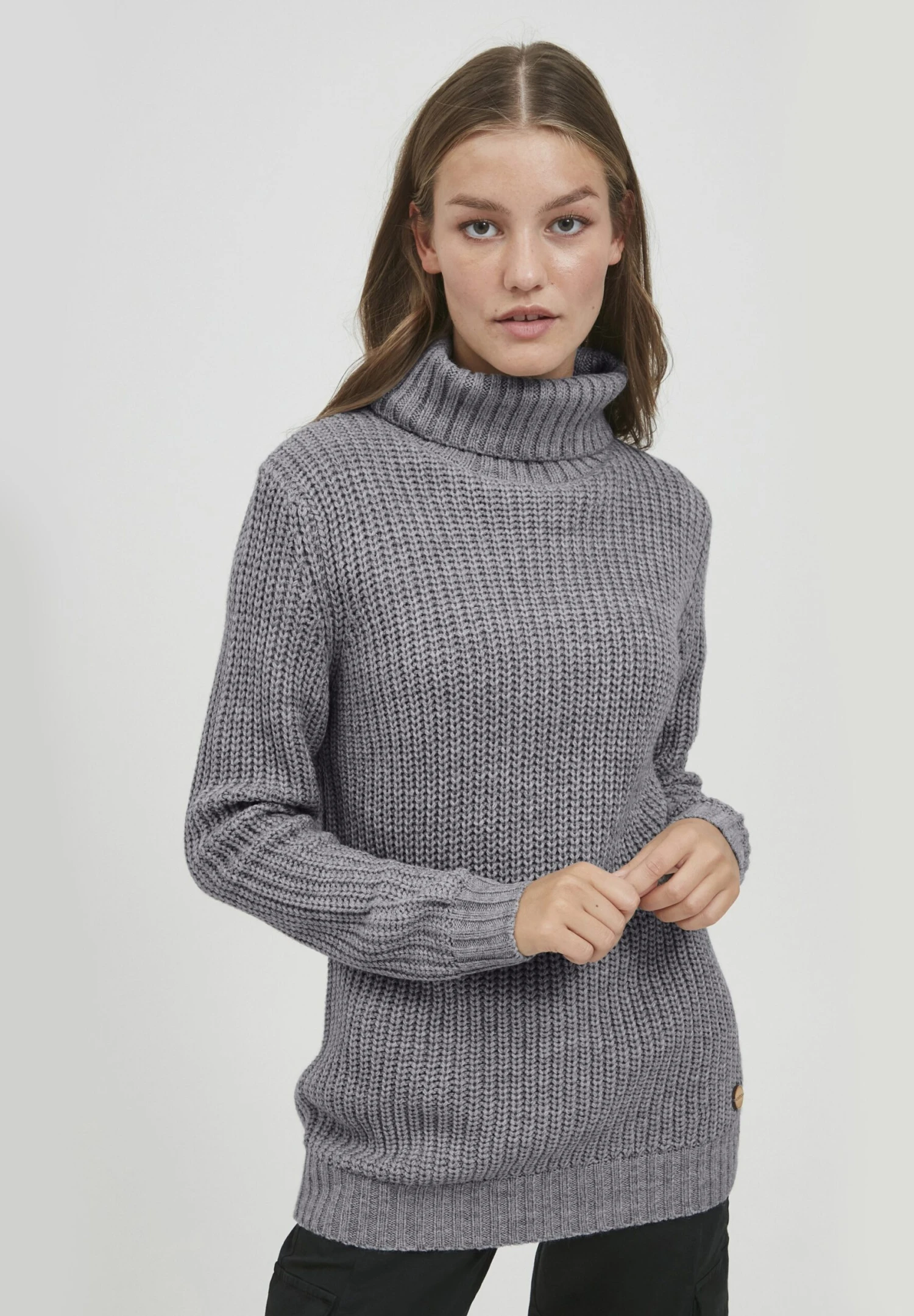 OXMO OXNanna - Jumper - Medium Grey Melange 1 OXMO OXNanna - Jumper - Medium Grey Melange