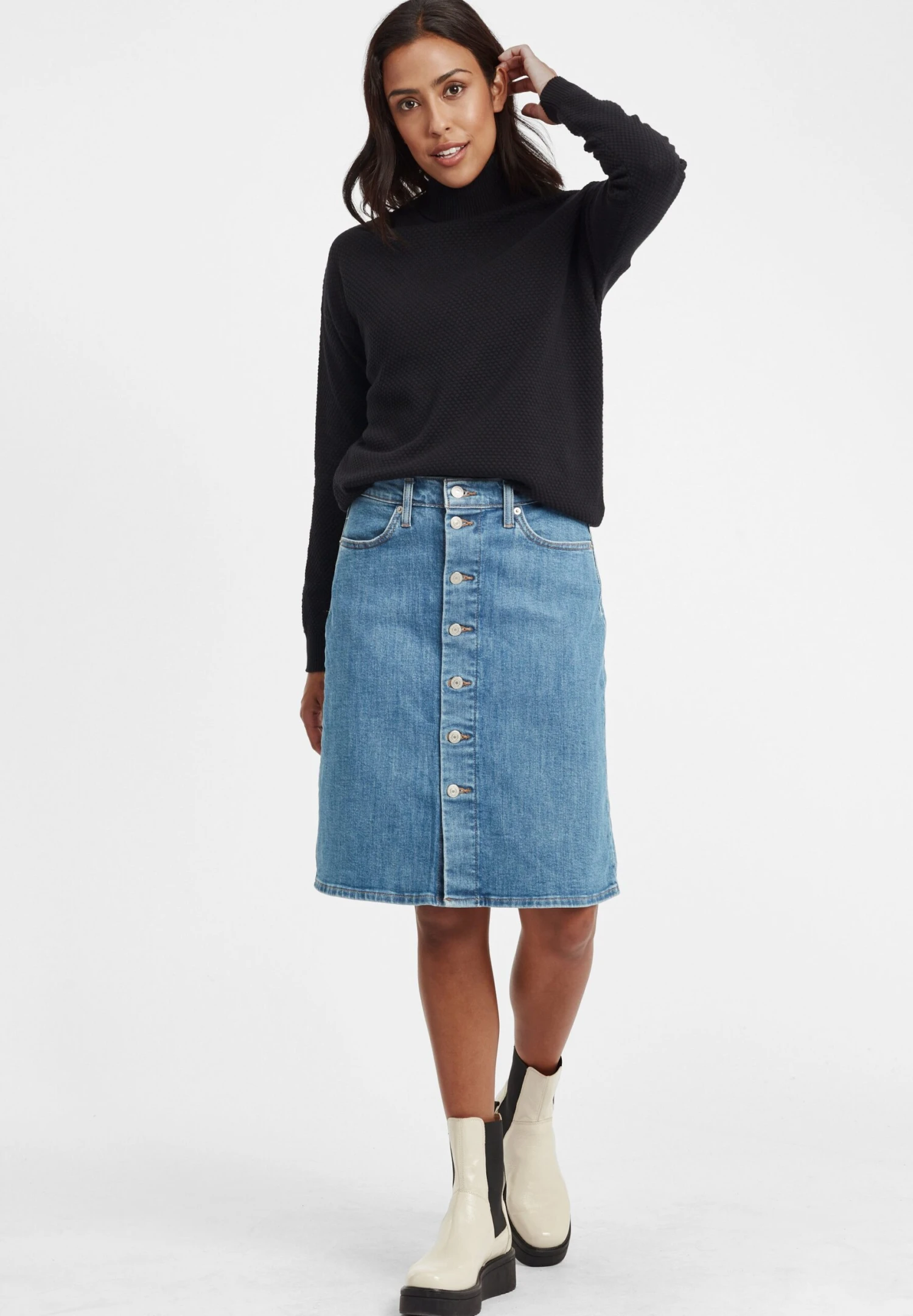 OXMO OXSINA - Jumper - Black 2 OXMO OXSINA - Jumper - Black - Image 2