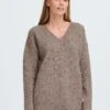 OXMO IHSELMA - Jumper - Grey Melange