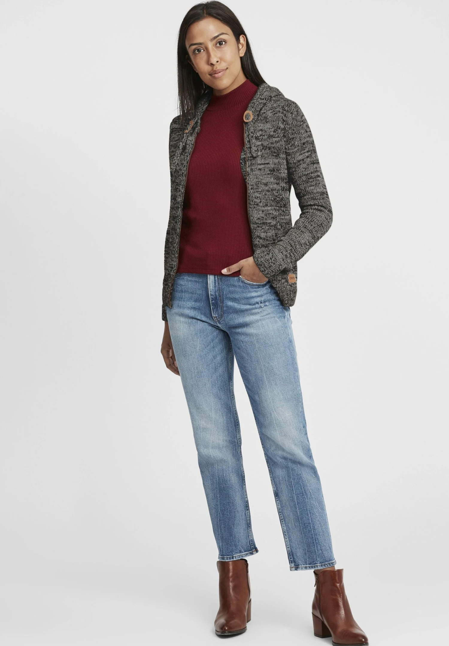 OXMO OXPHILADELPHIA - Cardigan - Black 2 OXMO OXPHILADELPHIA - Cardigan - Black - Image 2