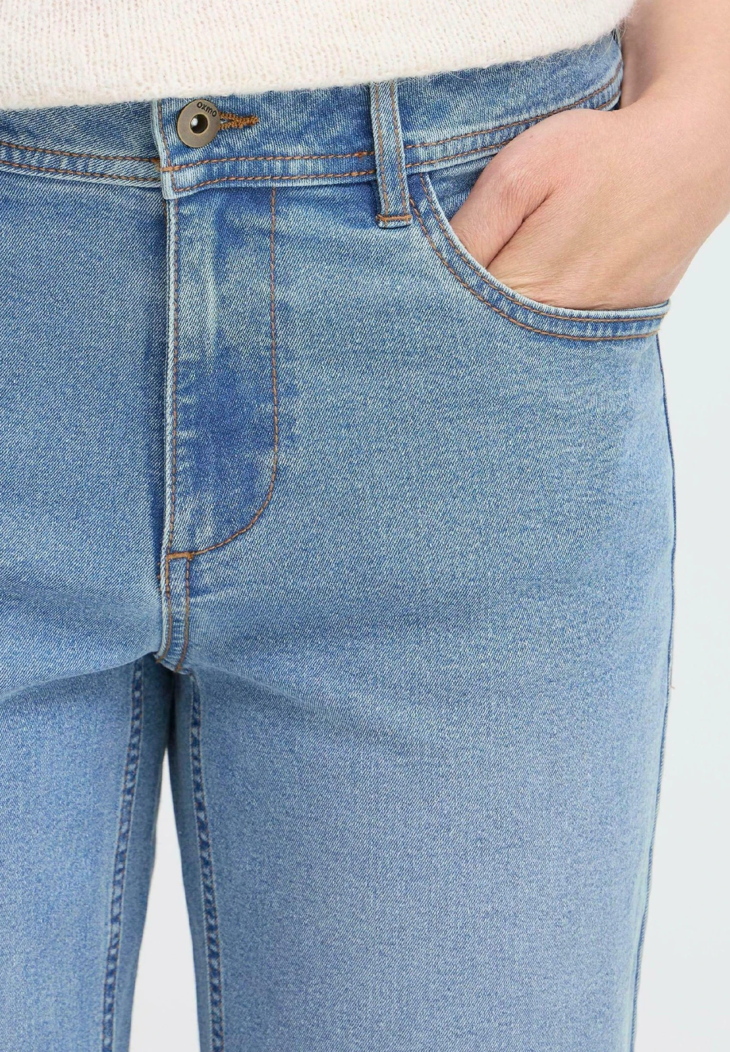OXMO OXHELLE - Straight Leg Jeans - Ligth Blue Denim 5 OXMO OXHELLE - Straight Leg Jeans - Ligth Blue Denim - Image 5