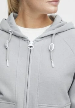 OXMO OXANDIE - Zip-up Sweatshirt - Limestone -OXMO Store 5de5799aff9743ab9879d6682ea838a2