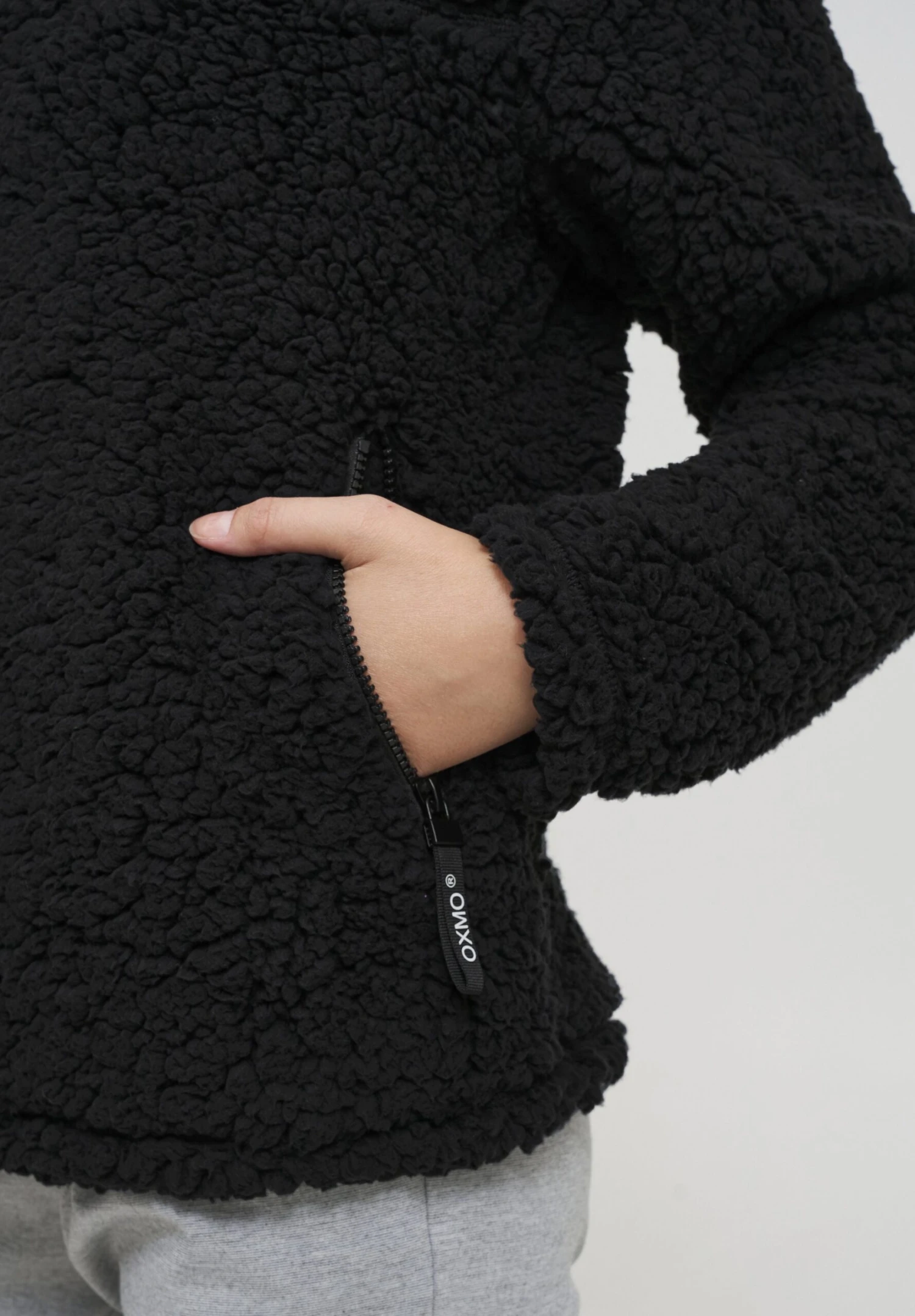 OXMO OXELINA - Fleece Jumper - Black 5 OXMO OXELINA - Fleece Jumper - Black - Image 5