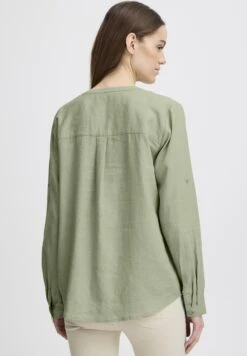 OXMO OXANJA LINEN MIX - Blouse - Seagrass 11 OXMO OXANJA LINEN MIX - Blouse - Seagrass -OXMO Store 5e26068ac0e64690815b3ed780c14764