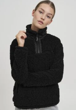 OXMO OXELINA - Fleece Jumper - Black