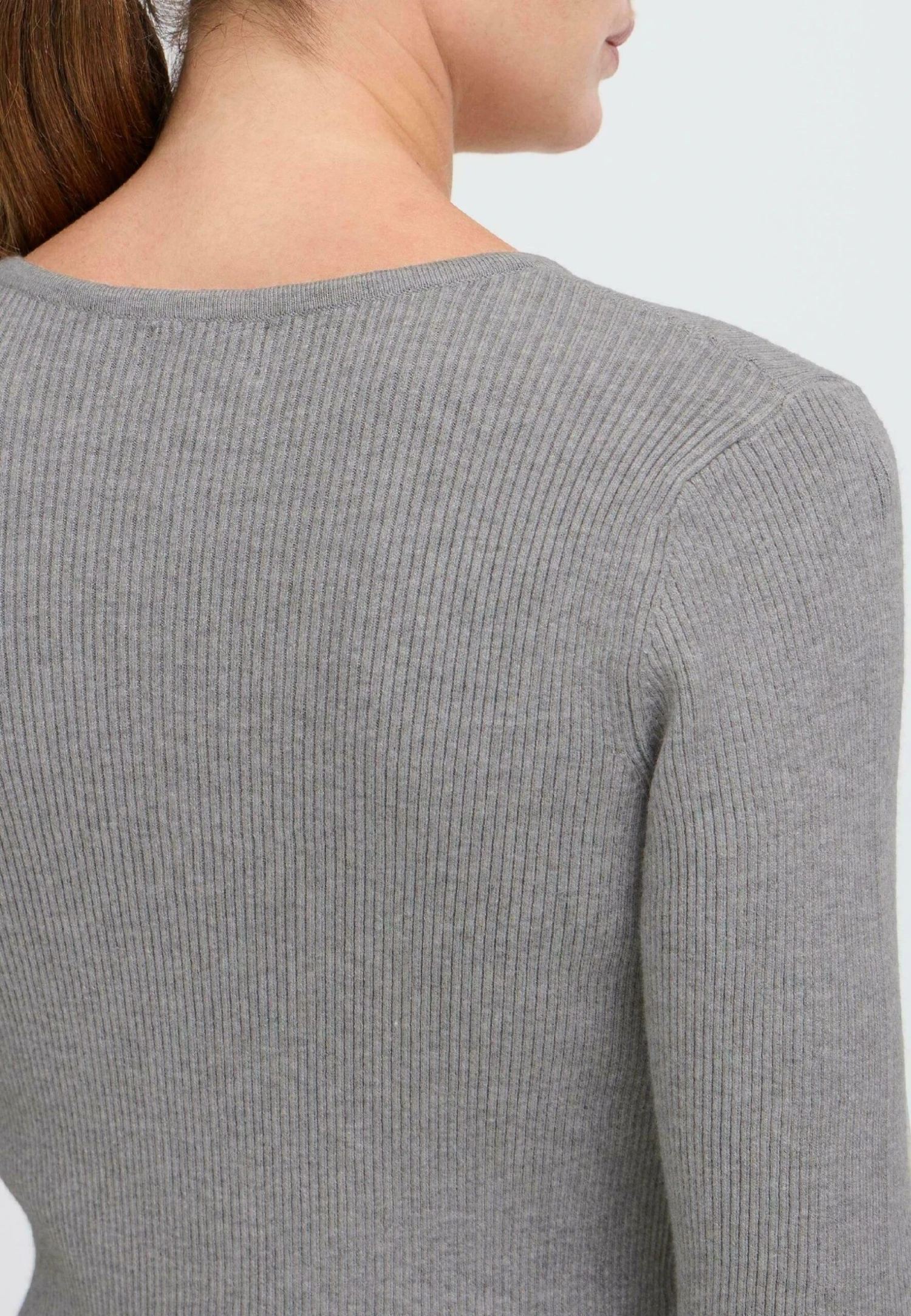 OXMO IHSOLRAY - Jumper - Grey Melange 4 OXMO IHSOLRAY - Jumper - Grey Melange - Image 4