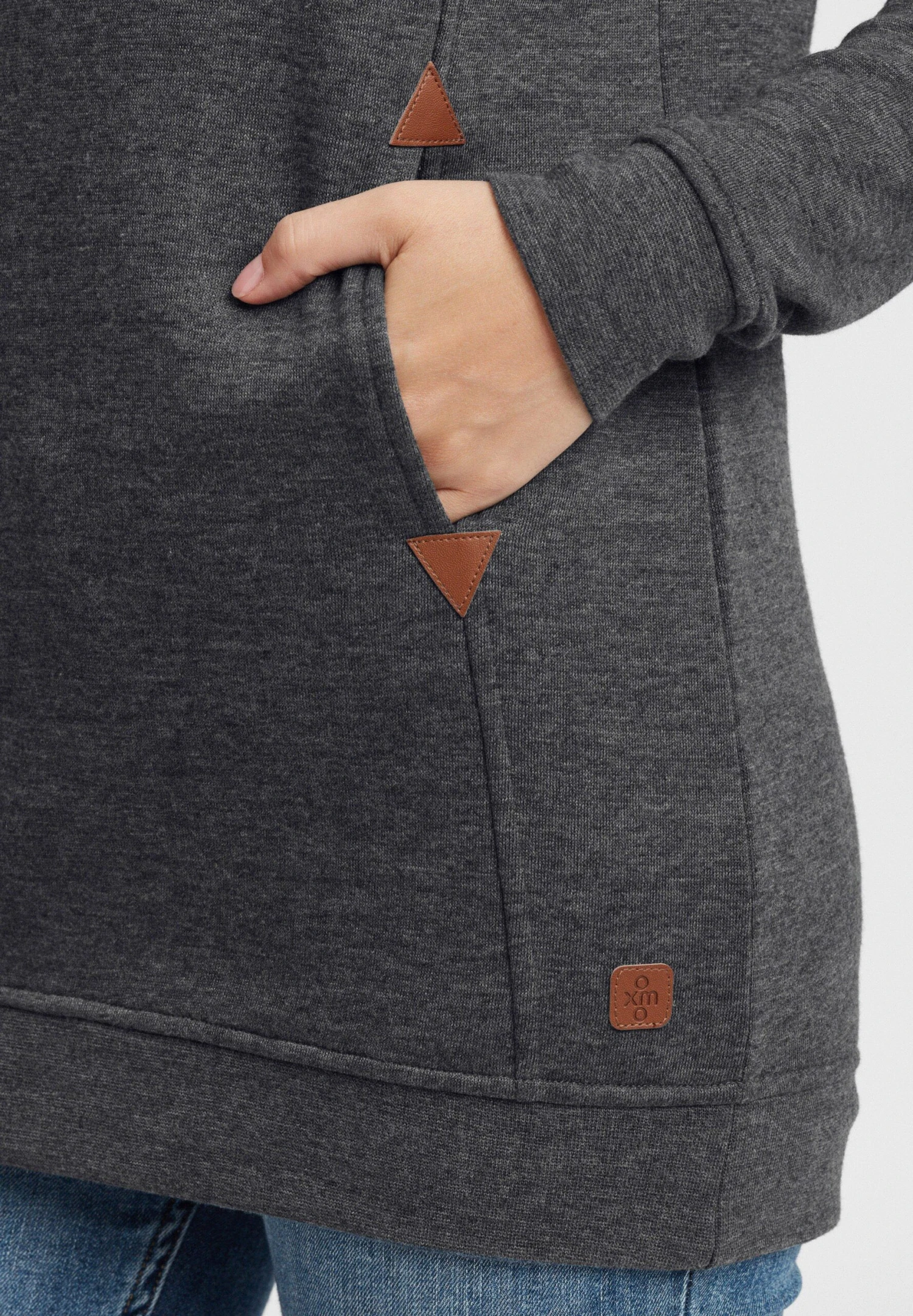 OXMO OXVicky - Hoodie - Dar Grey M 5 OXMO OXVicky - Hoodie - Dar Grey M - Image 5