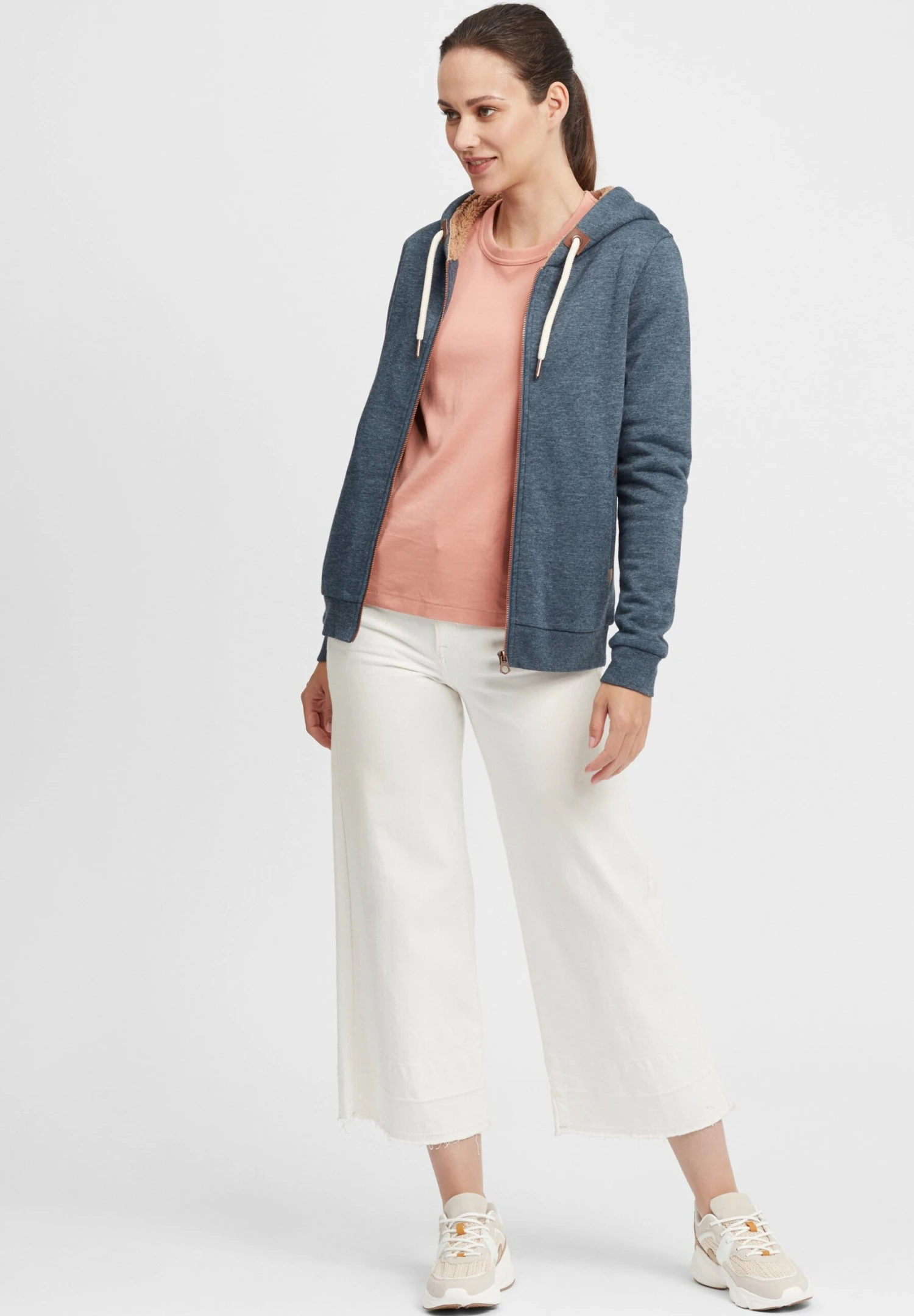 OXMO OXVicky - Cardigan - Ins Bl Mel 2 OXMO OXVicky - Cardigan - Ins Bl Mel - Image 2