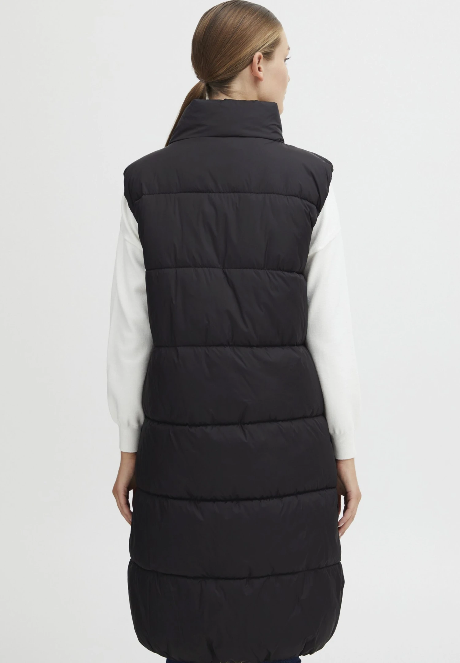 OXMO OXBODANI - Waistcoat - Black 3 OXMO OXBODANI - Waistcoat - Black - Image 3