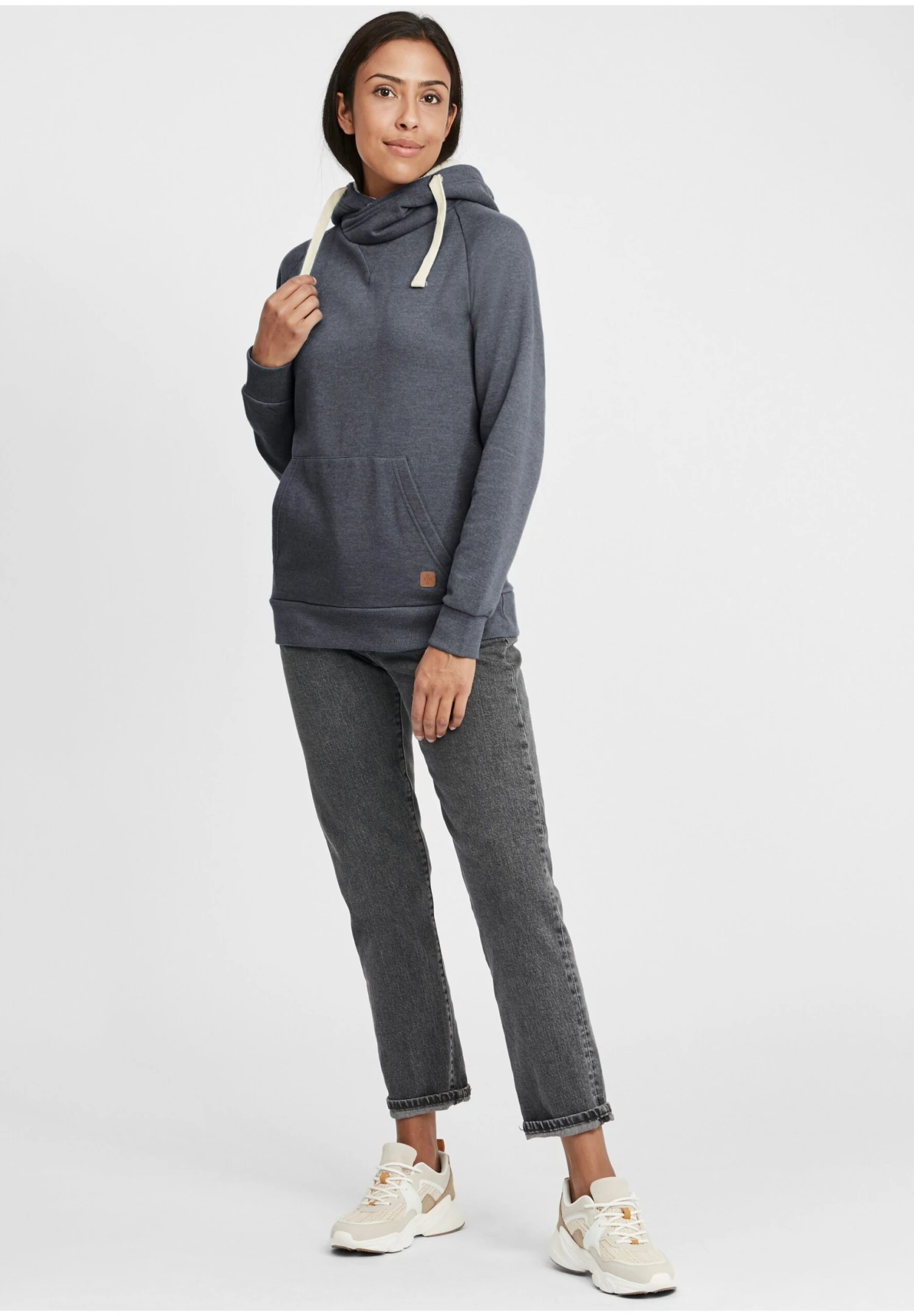 OXMO OXJulia - Hoodie - Navy Teddy 2 OXMO OXJulia - Hoodie - Navy Teddy - Image 2