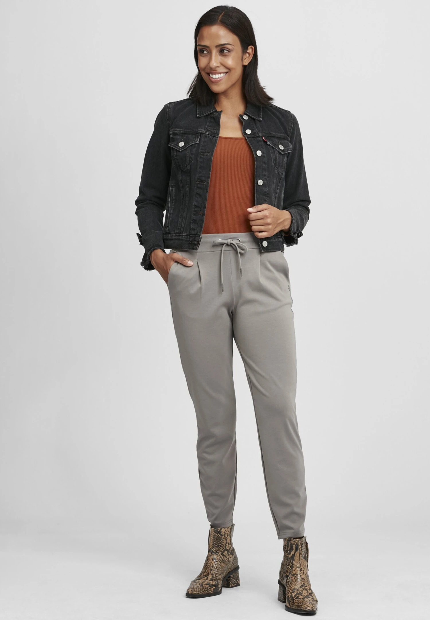 OXMO OXANITA REGULAR FIT - Tracksuit Bottoms - Steel Gray 2 OXMO OXANITA REGULAR FIT - Tracksuit Bottoms - Steel Gray - Image 2