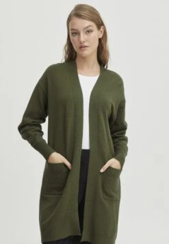 OXMO OXRitiana - Cardigan - Rifle Green Melange