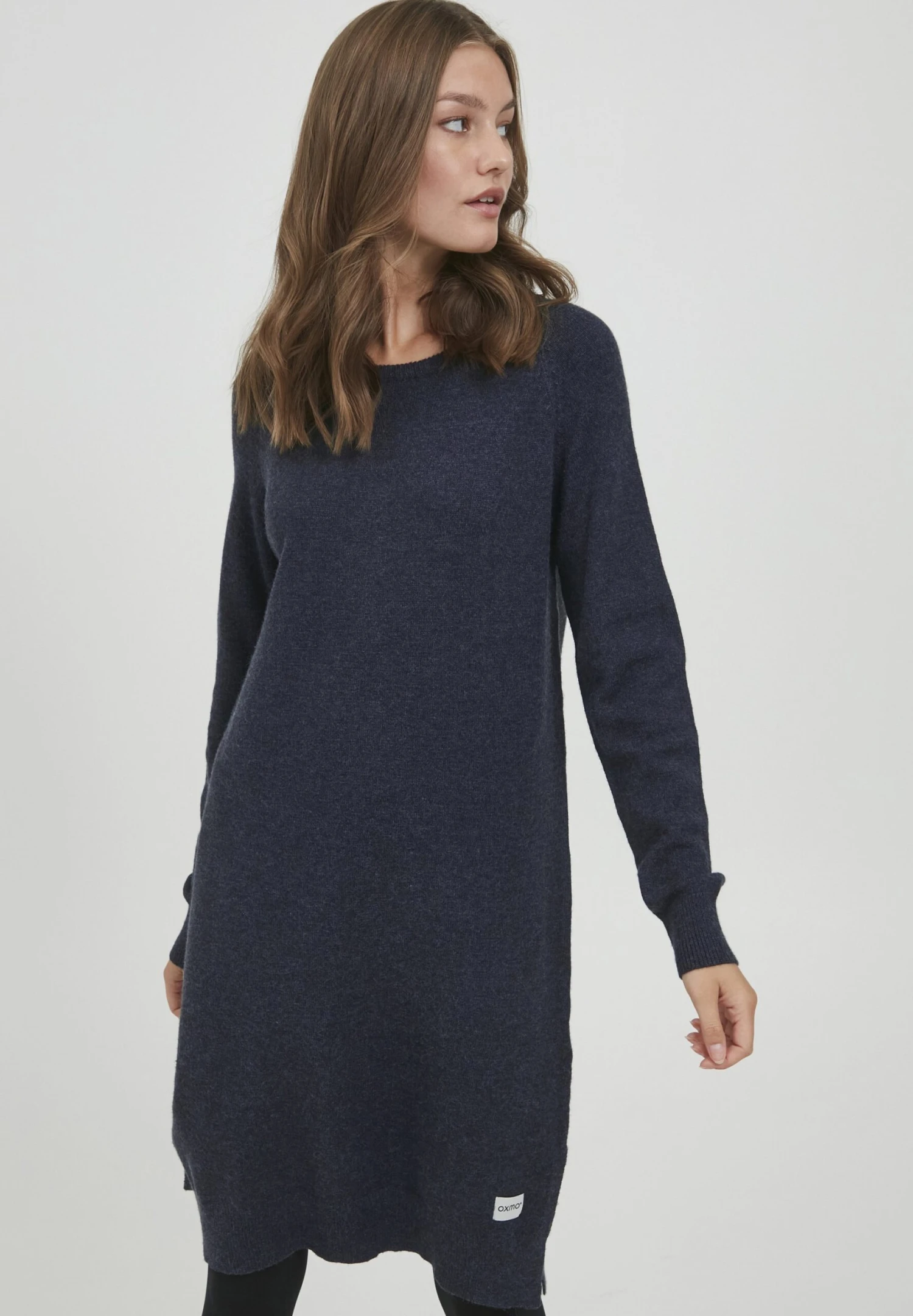 OXMO OXMAREEN - Jumper Dress - Total Eclipse Melange 1 OXMO OXMAREEN - Jumper Dress - Total Eclipse Melange